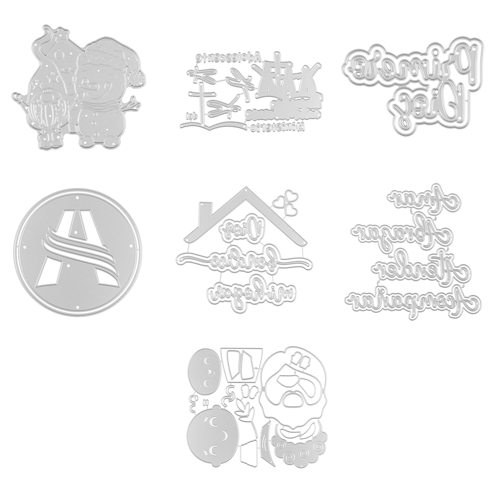 Plantillas de troquelado de metal para álbumes de recortes, tarjetas de papel, decoración de tarjetas, moldes de marco