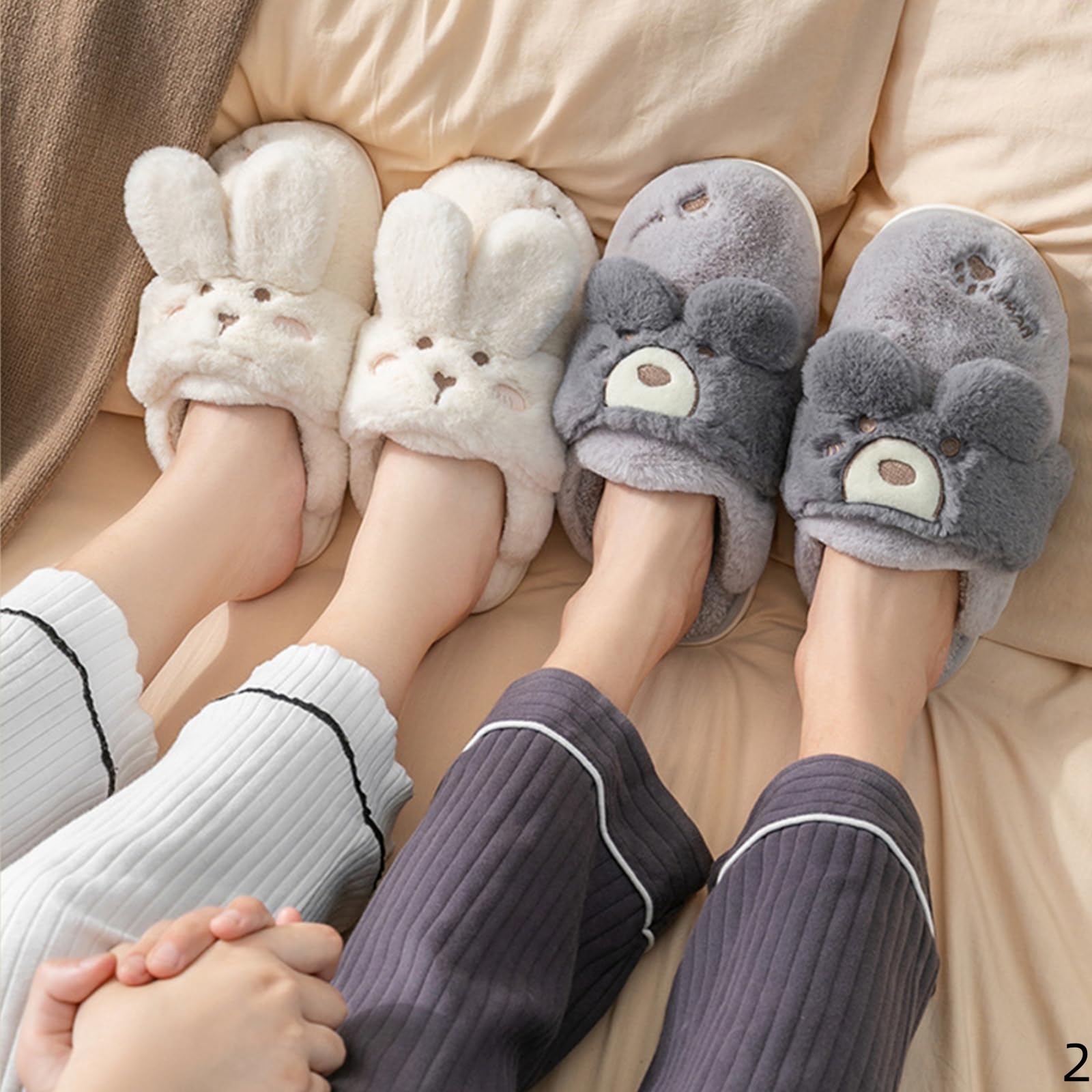 Pantofole Donna Calde Da In Cotone Per Interni Coppie Autunno E Inverno Uomo