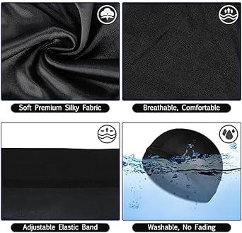 Simulated Silk Wave Hat Versatile Headscarf
