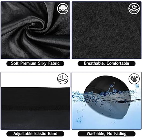 Simulated Silk Wave Hat Versatile Headscarf