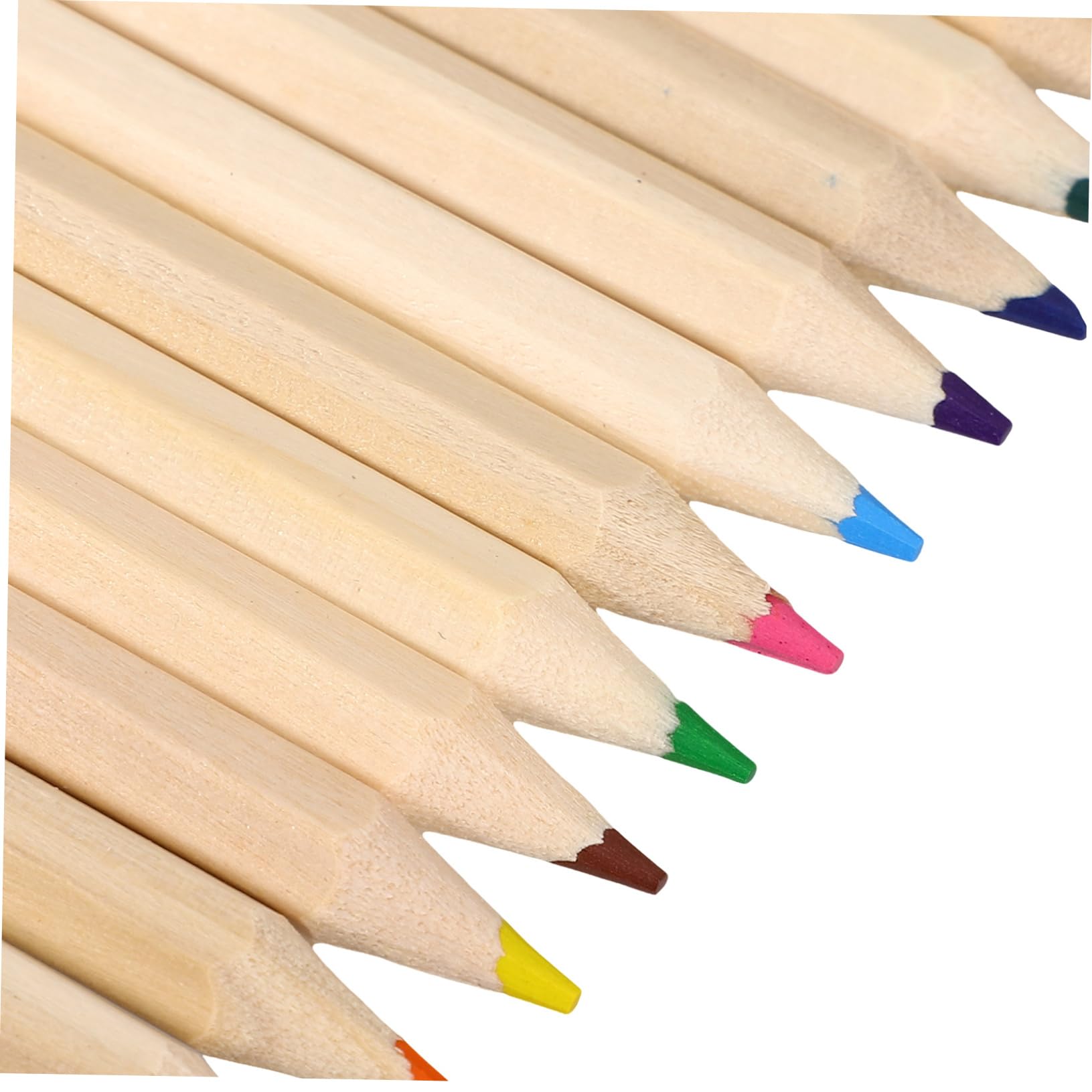 HOMSFOU Matite Colorate in Legno Beige, 12 Pezzi, per Disegno