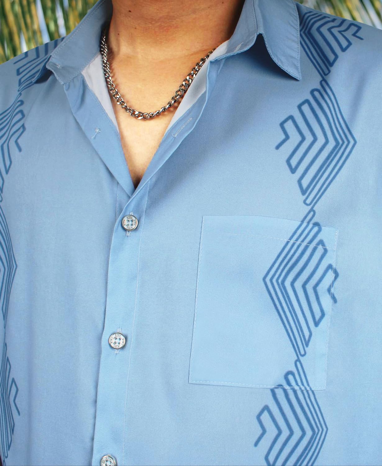 KYKU Camicia hawaiana da uomo a maniche corte, casual, con bottoni, tropicale, estiva, spiaggia, vacanze, con tasca