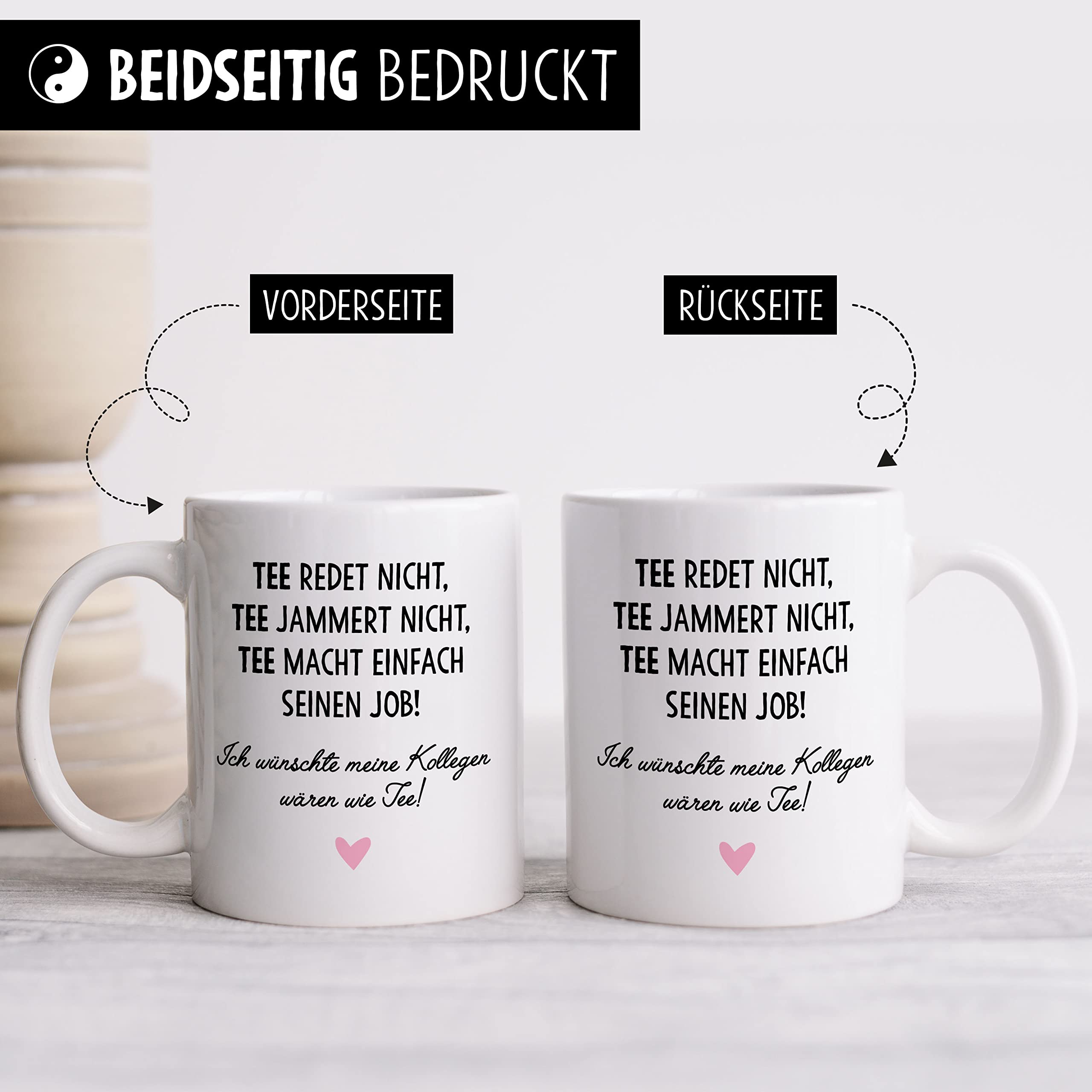 Tasse „Bevor Du Fragst Nein“ | 300 Ml, Keramik, Witziges Spruchgeschenk