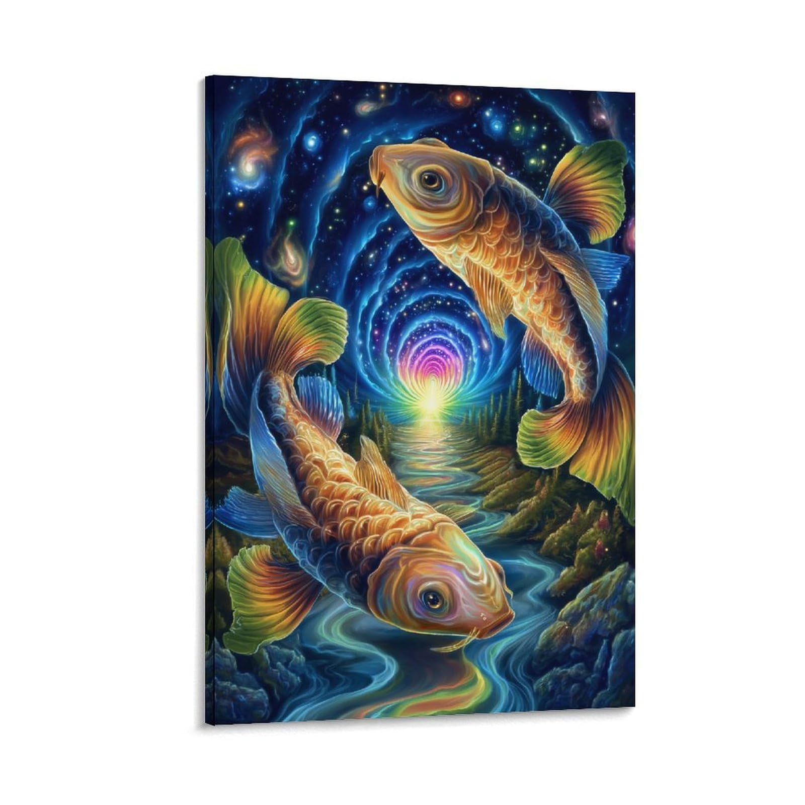 SHUNXIFQ Carp Print, Canvas Wall Art, Pictures for Living Room And Bedroom, Prints for Special Occasions 08x12inch(20x30cm)