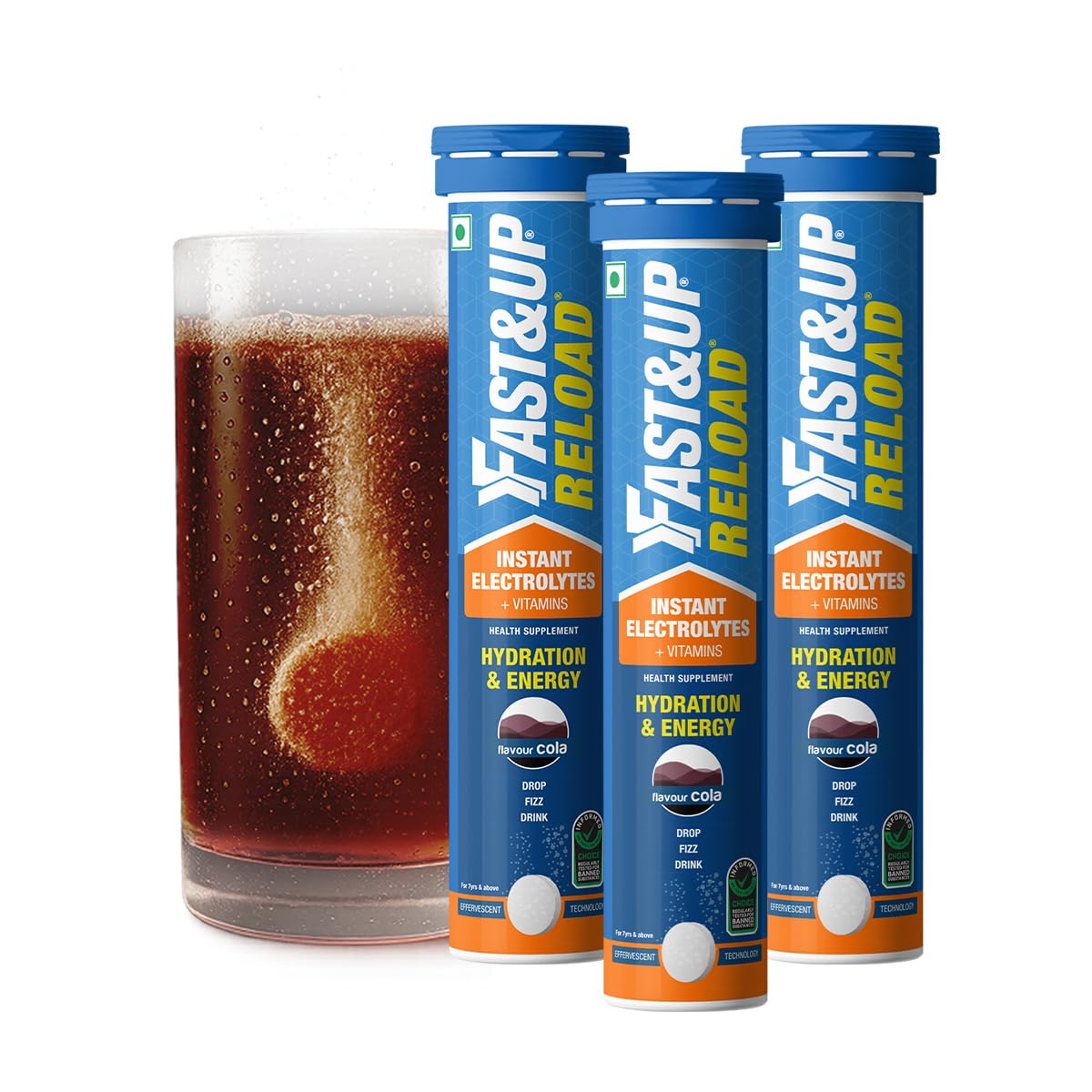 Reload Zero - Zero Sugar Instant Energy & Hydration Drink - Ice Current Flavour - 22 Effervescent Tablets — Amazon image 17