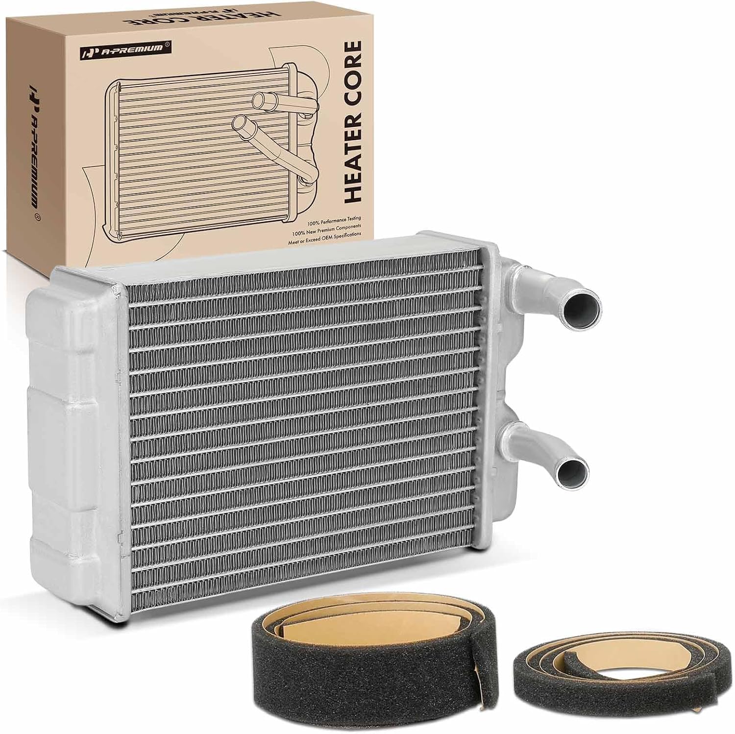 A-Premium HVAC Heater Core Compatible with Chevrolet Corvette 1963 1964 1965 1966 1967, Without Air Conditioning