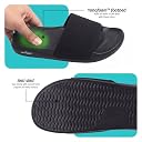 YOHO Oura Sliders for Men | Feather-Light EVA Sole | Durable PU Upper | Soft Lycra Lining | Cushioned Everyday Wear | Minimal Branding | Water-Resistant Design | Classic Black - UK 11 gallery image