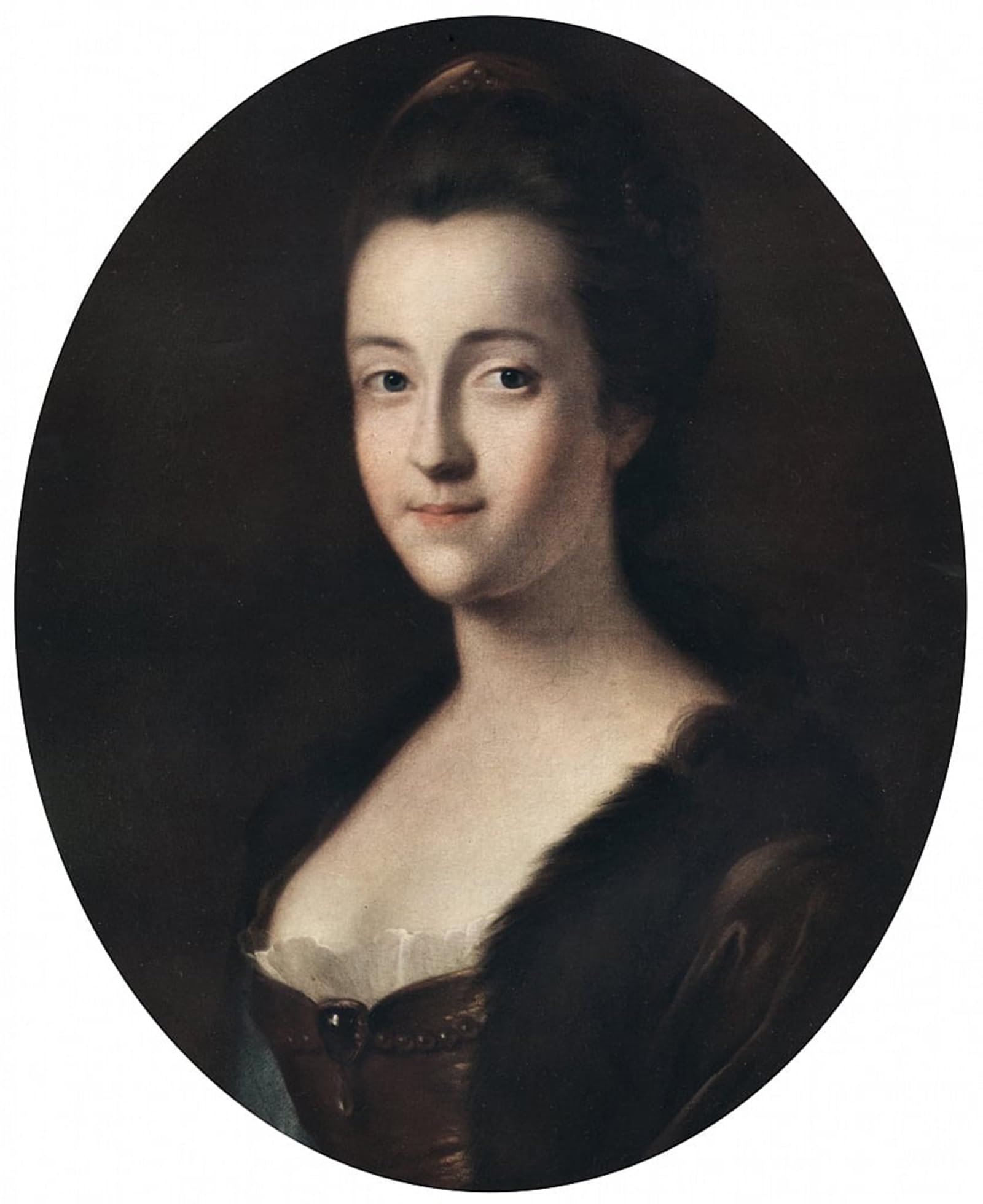 POSTERIIk Famous Modern Artwork Art Mural Elizabeth Margravine of Anspach by Gainsborough Oil Paintings Pictures for Home Decor 60x90cm