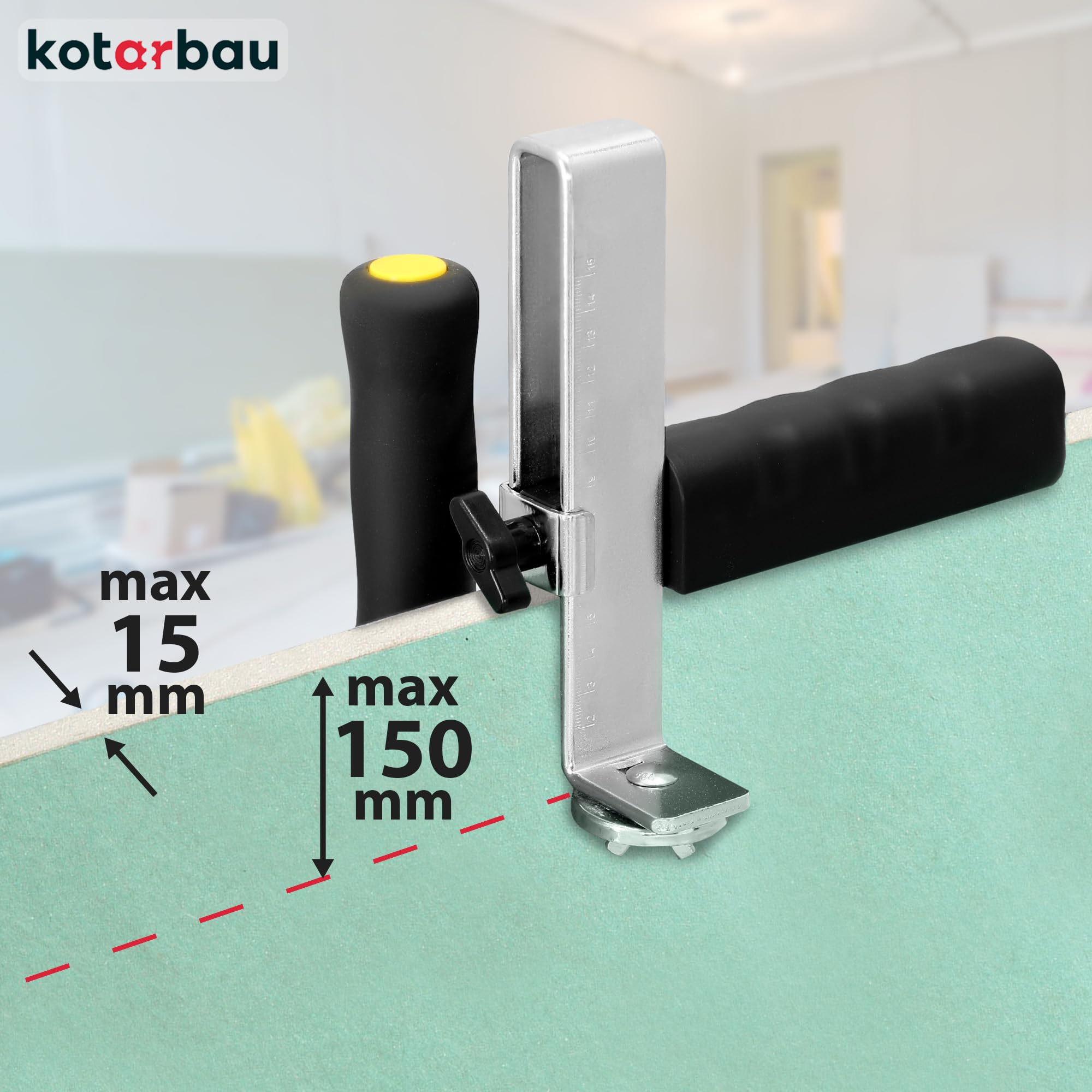 KOTARBAU® Taglierina per cartongesso bifacciale per cartongesso