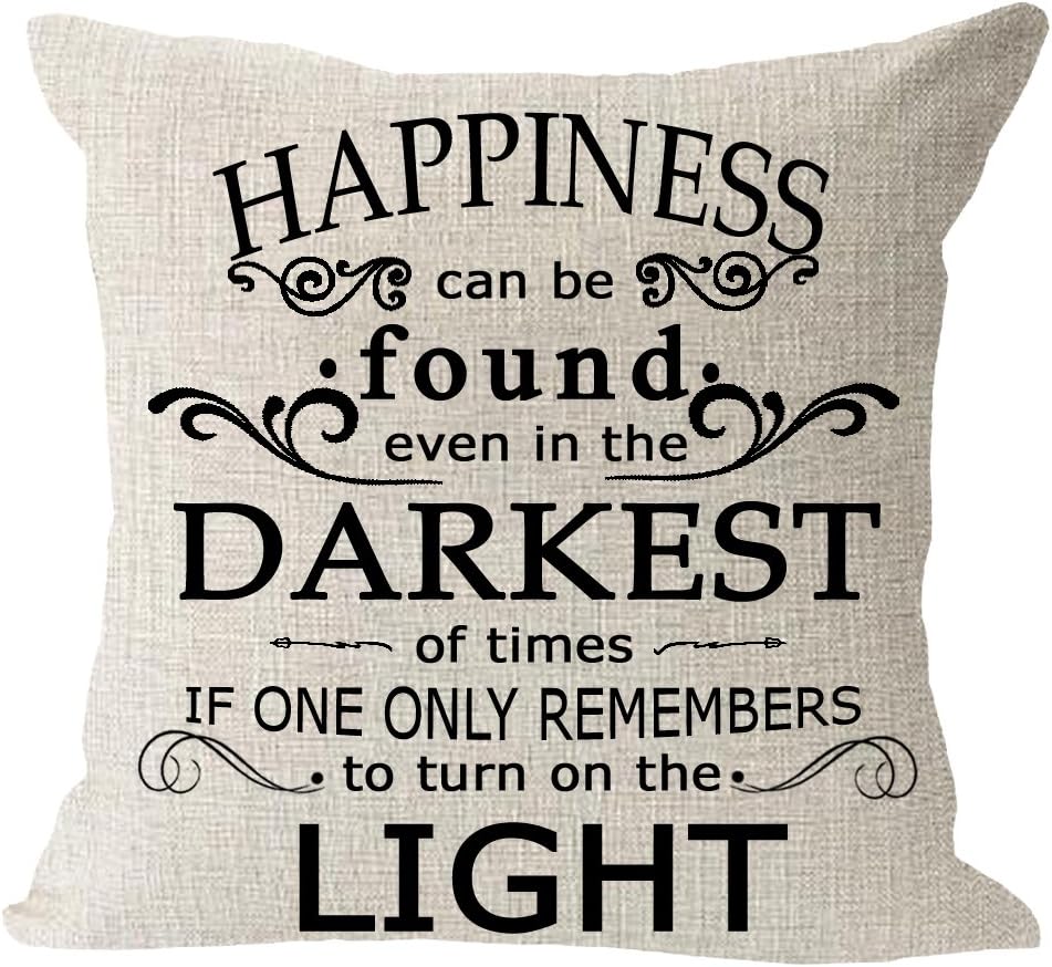 LIPOR Striped Pillow Covers 18x18 Chic Cotton Decorative Throw Cushion Covers with Fringe for Sofa Couch Bed Living Room Farmhouse Home Decor (B)
