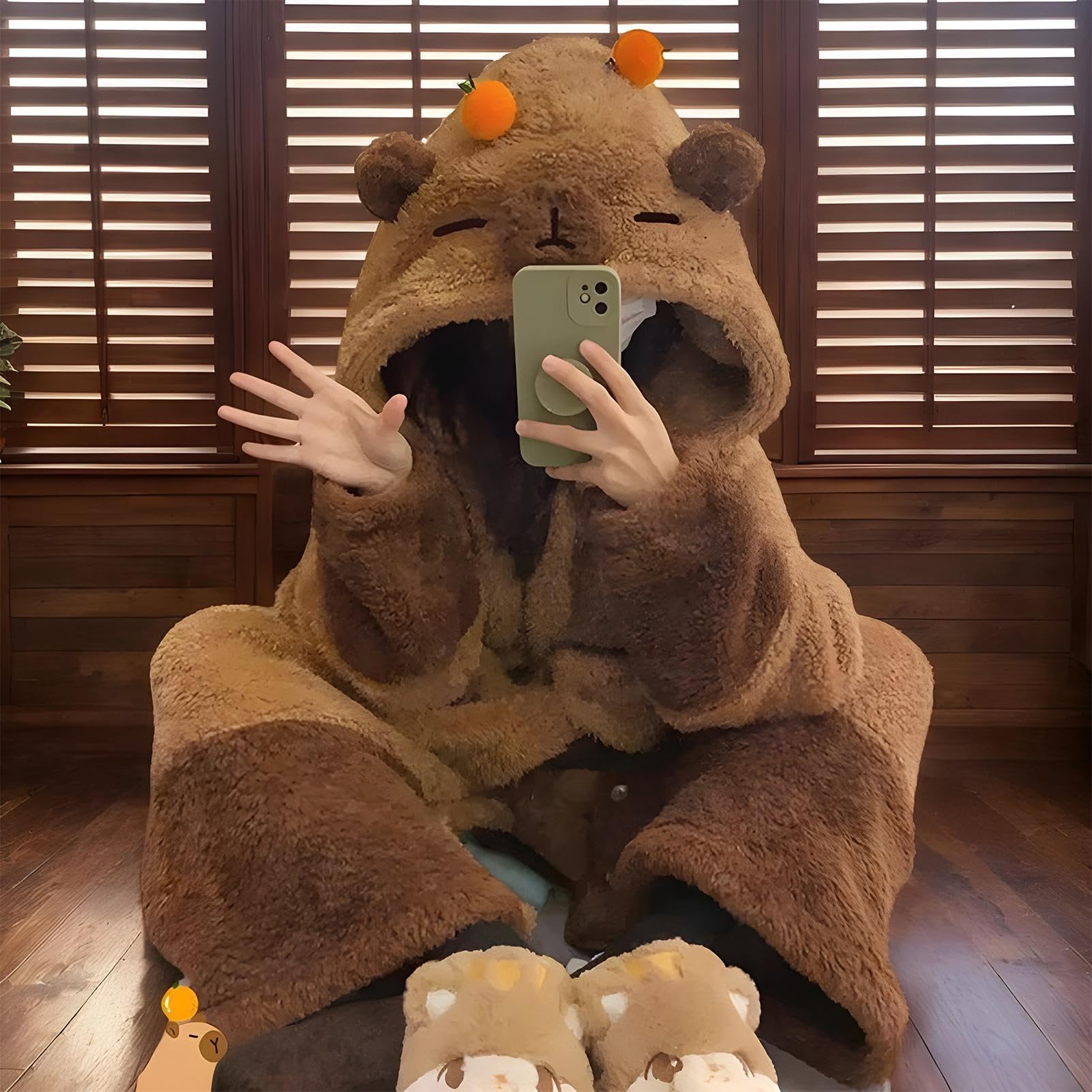 Pijamas Capybara Unisex para Adultos para Cosplay, Adulto Capybara Pijamas Capybara Anime Disfraz Disfraz Disfraz Capybara Ropa de dormir Sleepwear Para Cosplay, Niño