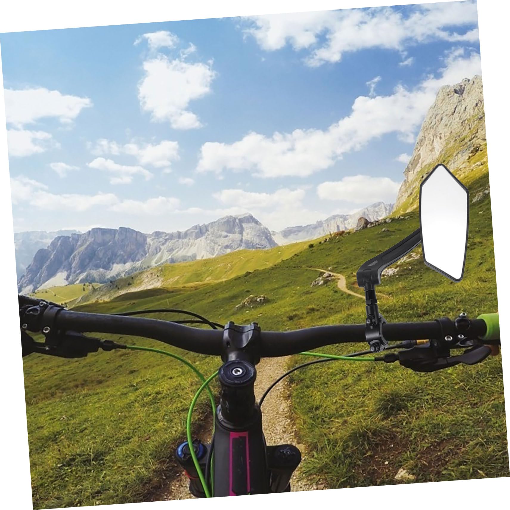 Toyvian 5 Pezzi Specchietto Retrovisore per Laterale con Angolo per Mountain Bike Facile Installazione e Alta per Maggiore Sicurezza