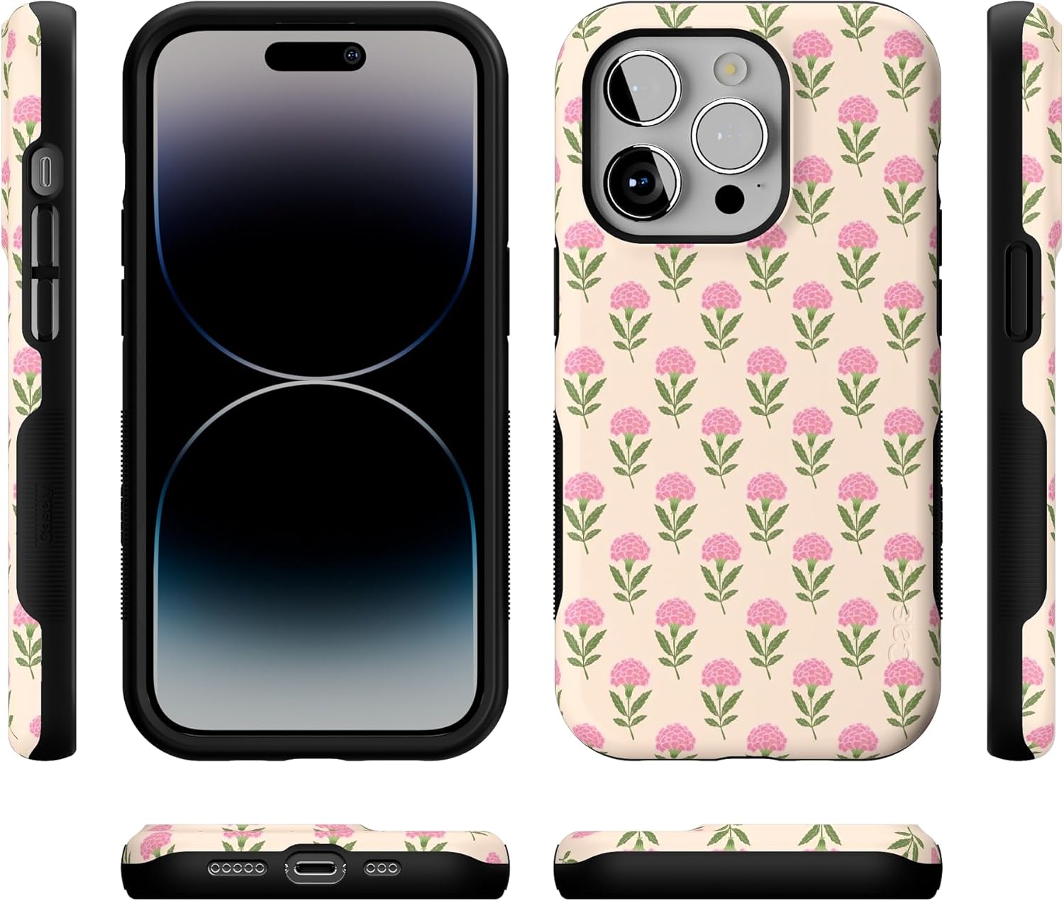 Casely iPhone 14 Pro Case | Jenna's Flowers | Fun on Weekdays | Bold Protective Design | Compatible with MagSafe - Image 9