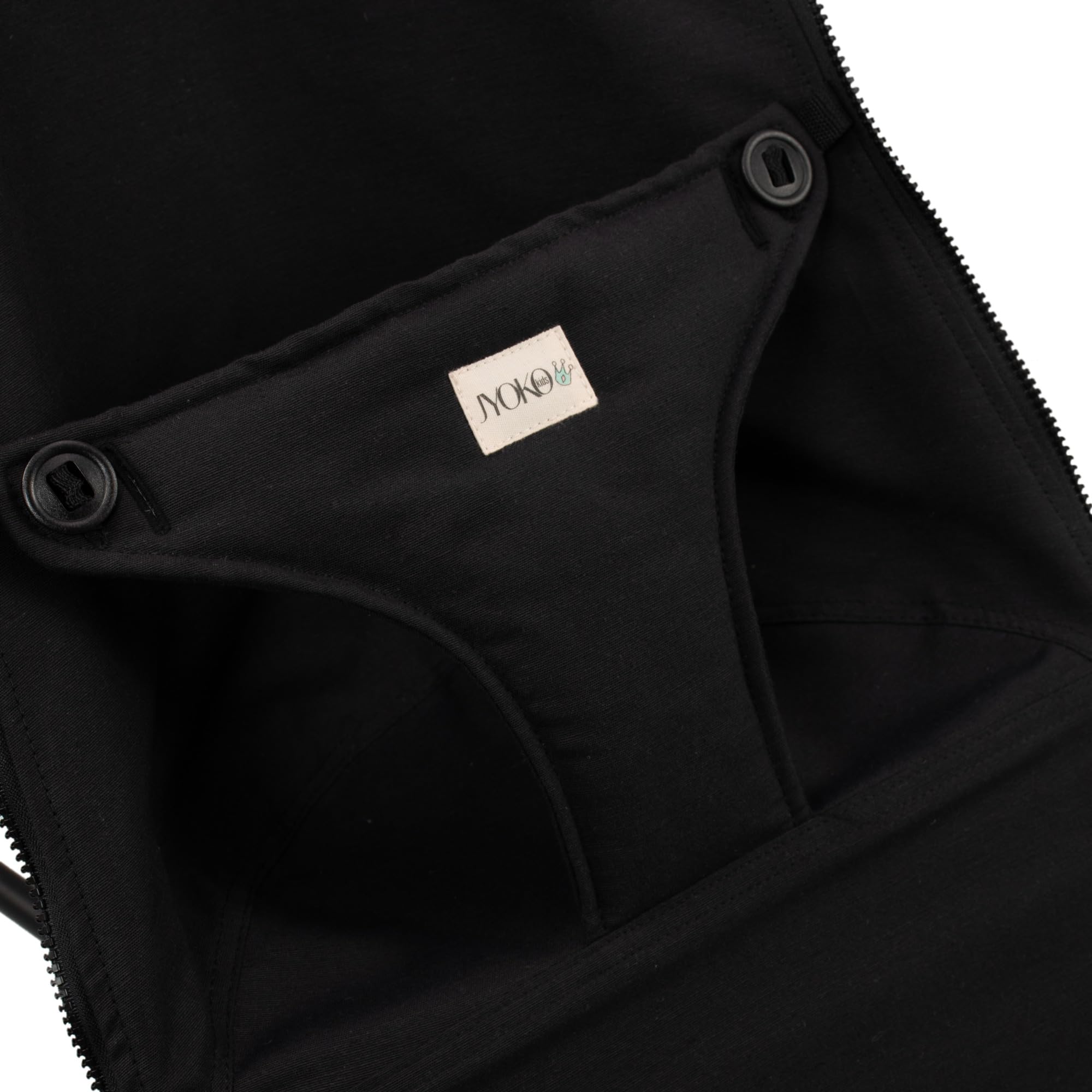 JYOKO Kids Saco de Algodón para Hamaca Compatible con Babybjorn Soft, Balance, Bliss (Black Series)