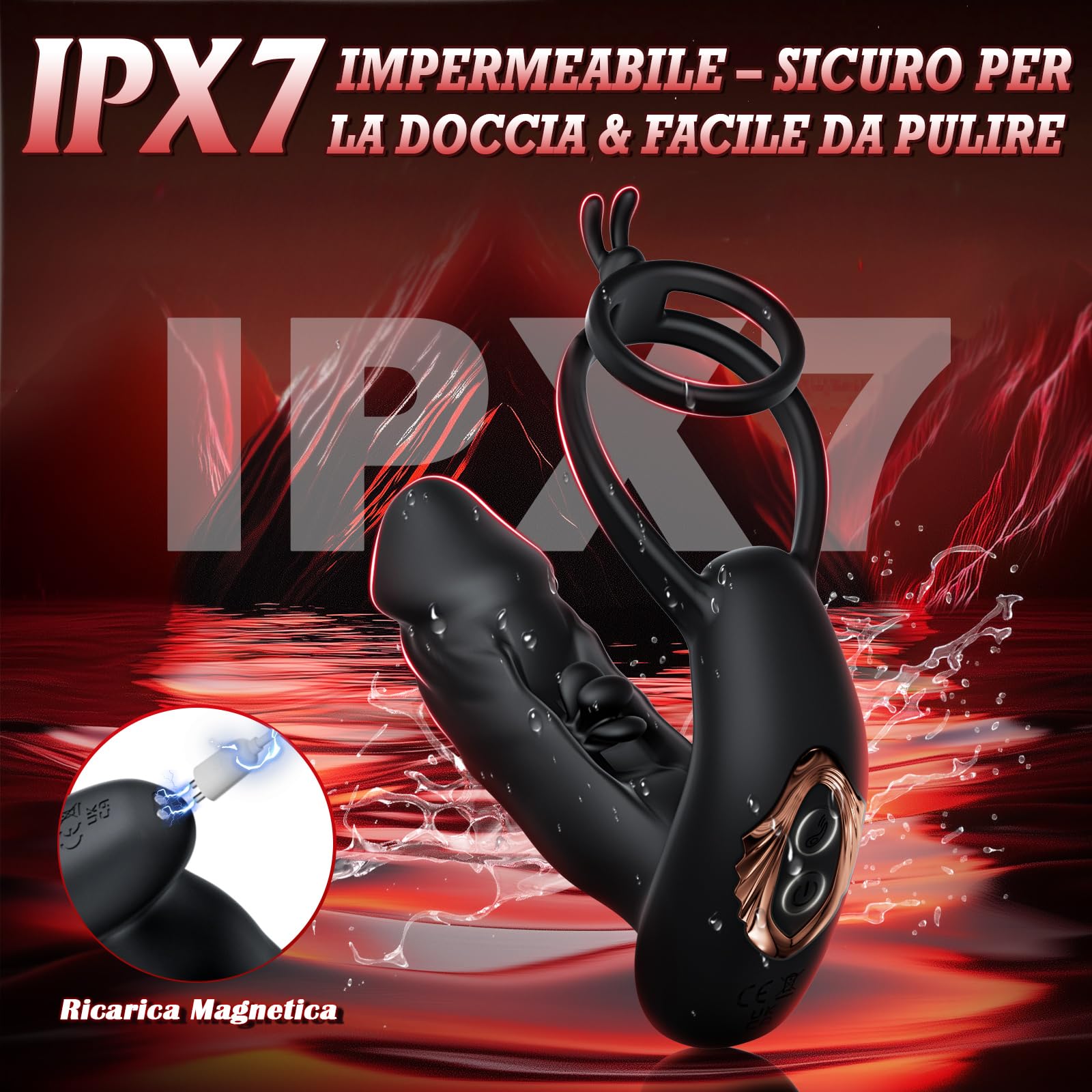 Anale Vibratore Sexytoysys Dilatatore Uomo - Plug Stimolatore Prostata Dildo Sex Toys, Vibratore Prostatico con Telecomando Massaggiatori, Gay Giochi Erotici Professionali con 10 Modi di Percussione