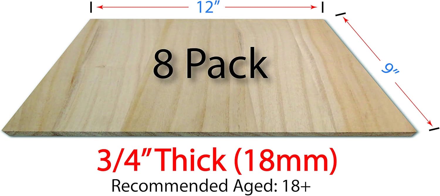 OldBleu Breaking Boards - 8 Pack of 18mm - Solid Wood - Karate - Taekwondo : Sports & Outdoors