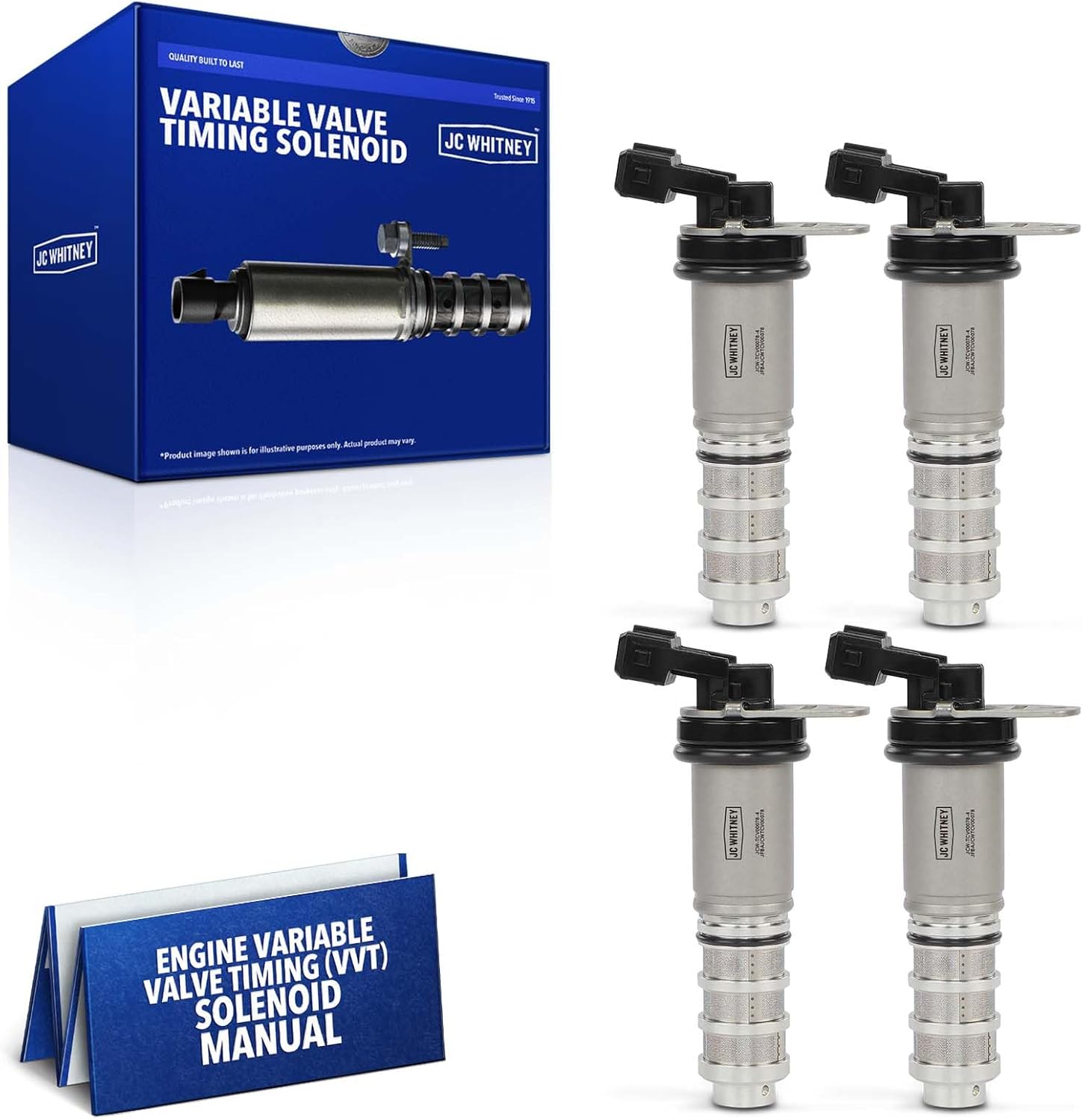 JC Whitney JFBAJCWTCV00078 Set of 4 Intake & Exhaust Engine Variable Valve Timing Solenoids (VVT) - Compatible with BMW X5, 335i, 335i GT xDrive, 335i xDrive, ActiveHybrid 3, M3, X3, 535i, 535i GT