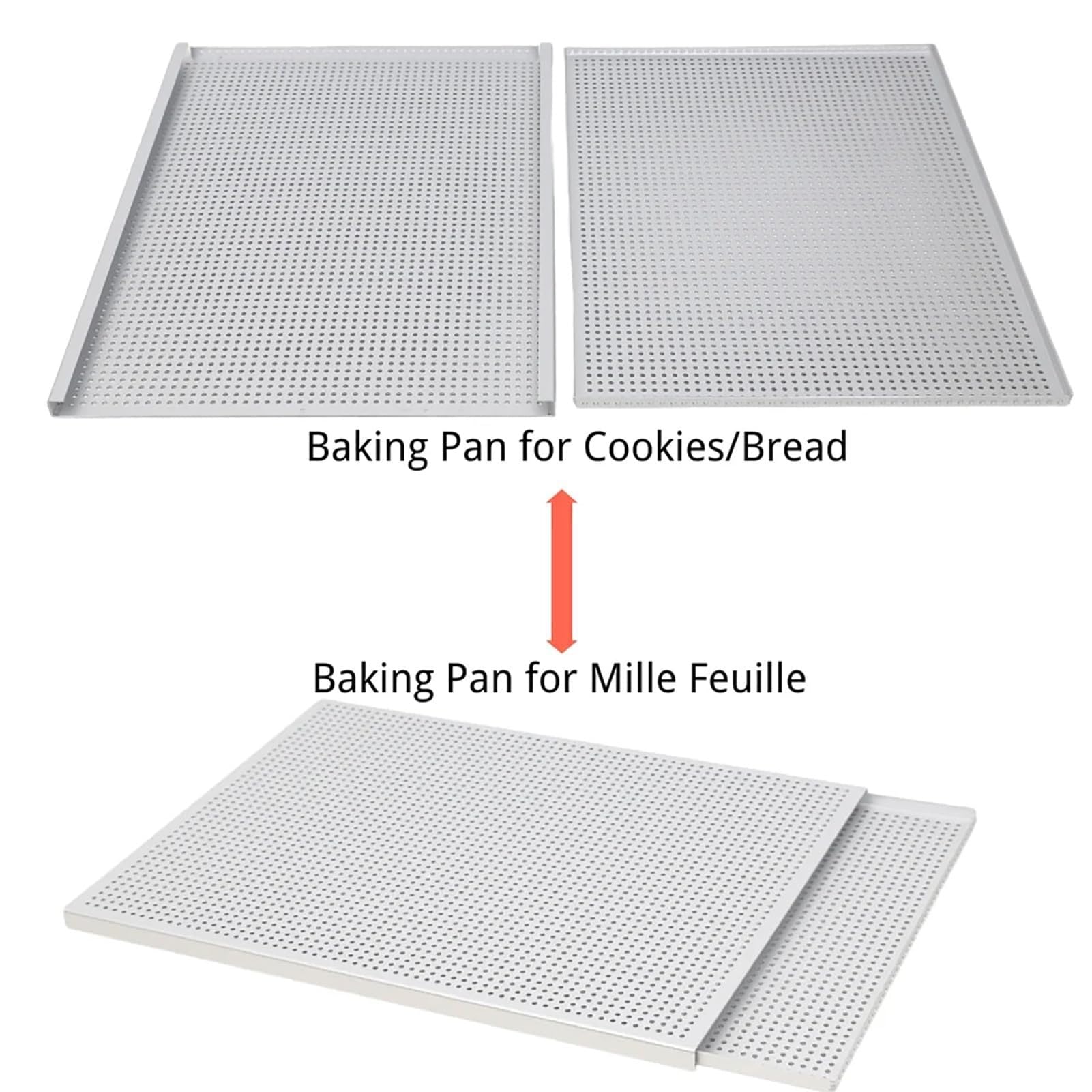 Geëmailleerde bakplaat voor vlees, koekjes, desserts