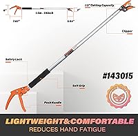 Vista 2 de KSEIBI. Tijera para podar, cortar y sostener. De largo alcance.