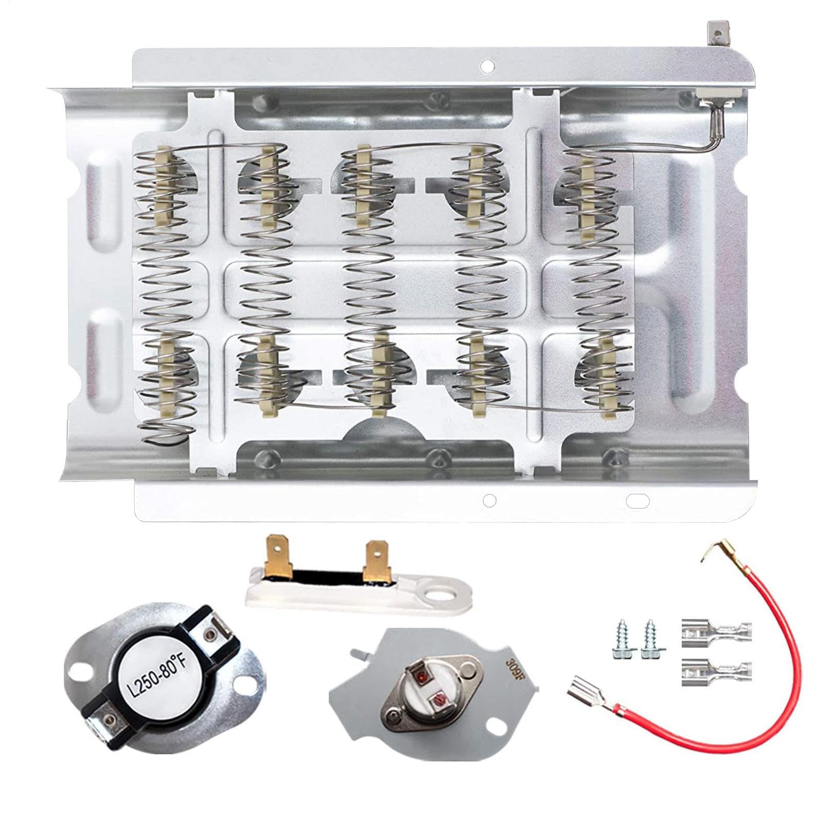 Elemento riscaldante per asciugatrice, elemento riscaldante,Kit termostato per la casa - Accessori per elementi riscaldanti ad asciugatura multifunzionale per casa, appartamento, hotel e centro | Termostato Riscaldamento Uniforme, Ampia Compatibilità Per