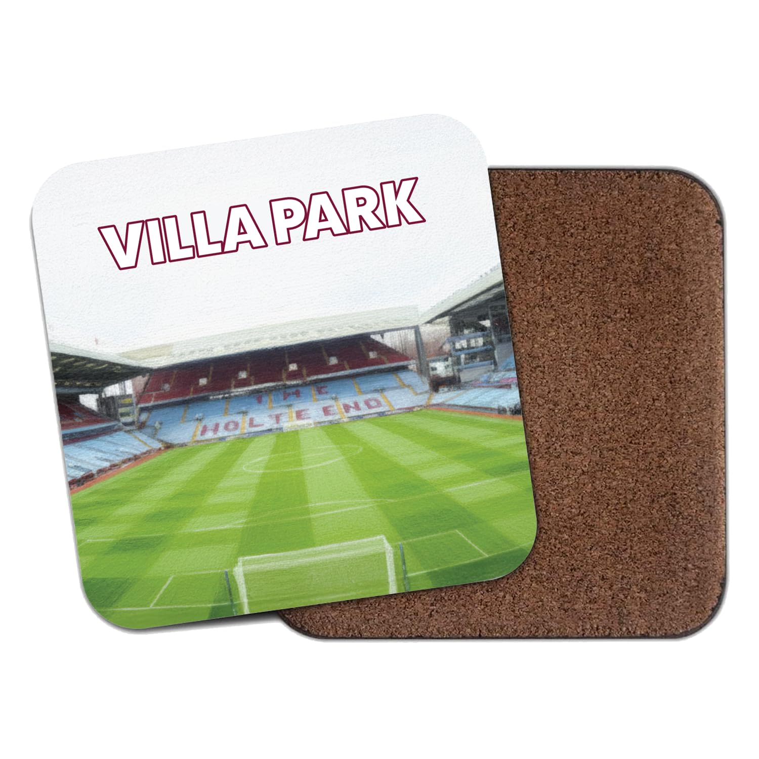 Willow Gifts Villa Park Stadium Coaster Football Ground Cork Backed Memorabilia Gift for Soccer Fans Footie Lovers Sports Collector