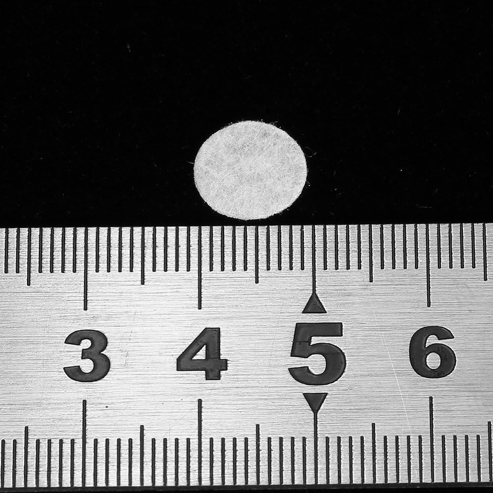 Filtro de microdermoabrasión, almohadillas de filtro redondas de nuevo filtro de algodón 500 piezas para la máquina de belleza de eliminación de puntos negros (10 mm/0,39 pulgadas)