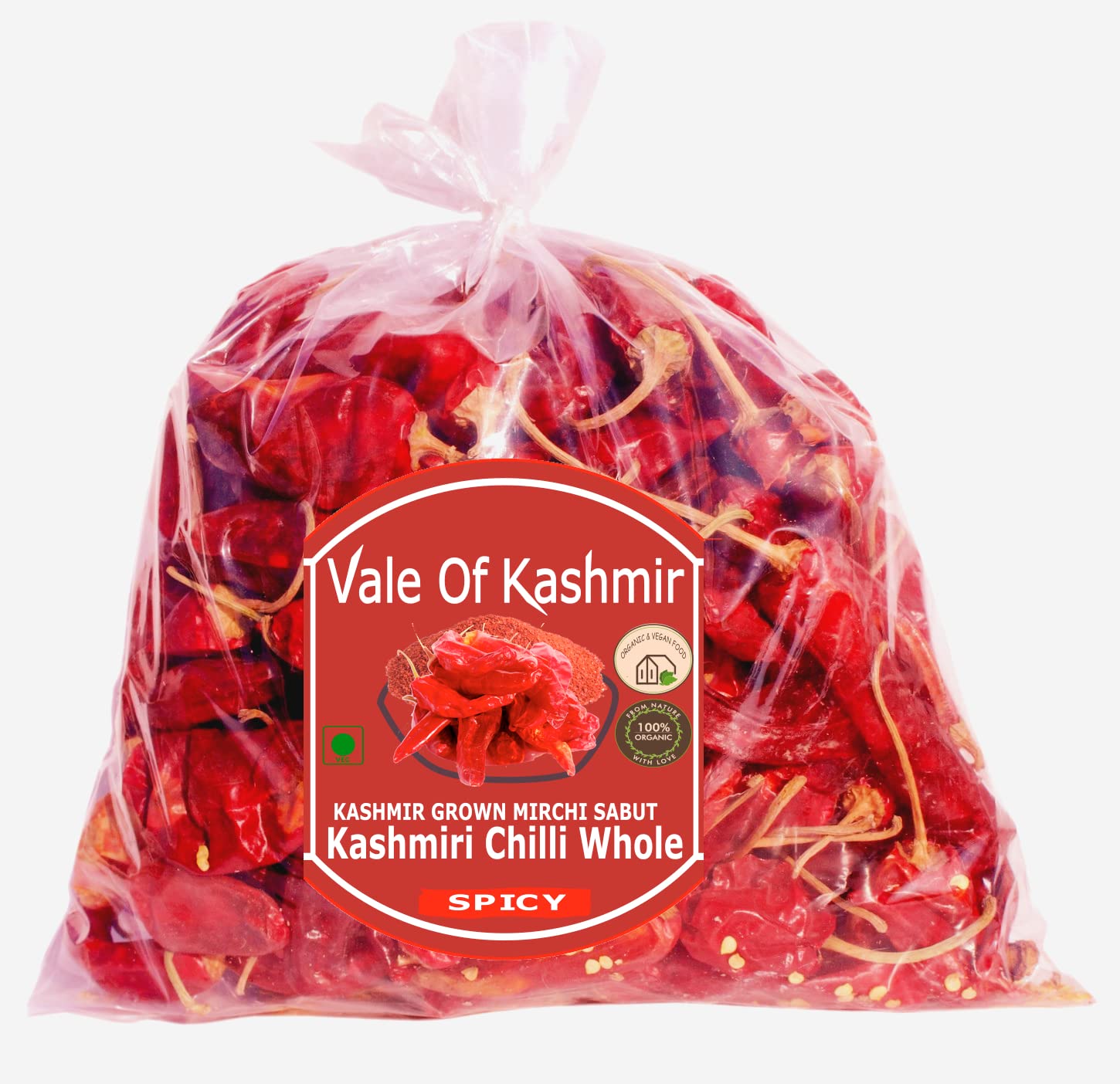 Vale Of Kashmir Kashmiri Mirchi/Chilli Whole|Natural Organic Hand Processed, Kashmiri Mirchi,250 Grams (B08P7PL8B4) Amazon Price History, Amazon Price Tracker