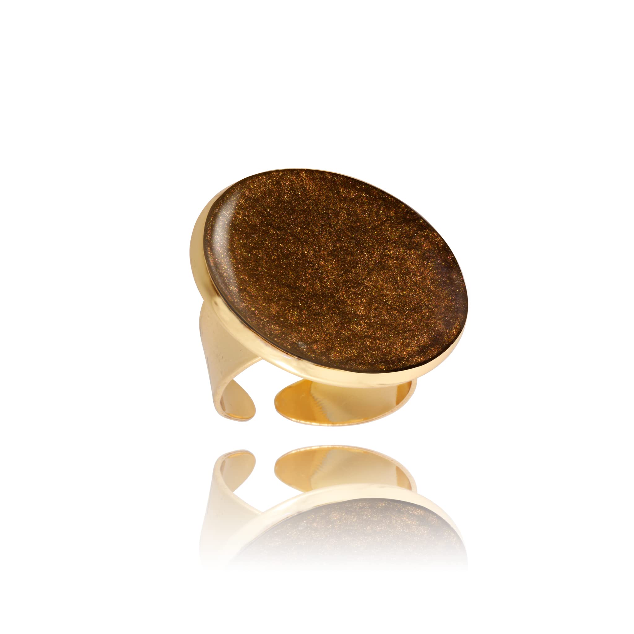 Classiques Glamoureux Ronde Grosse Bagues Fantaisie Réglable Bijoux pour Femme