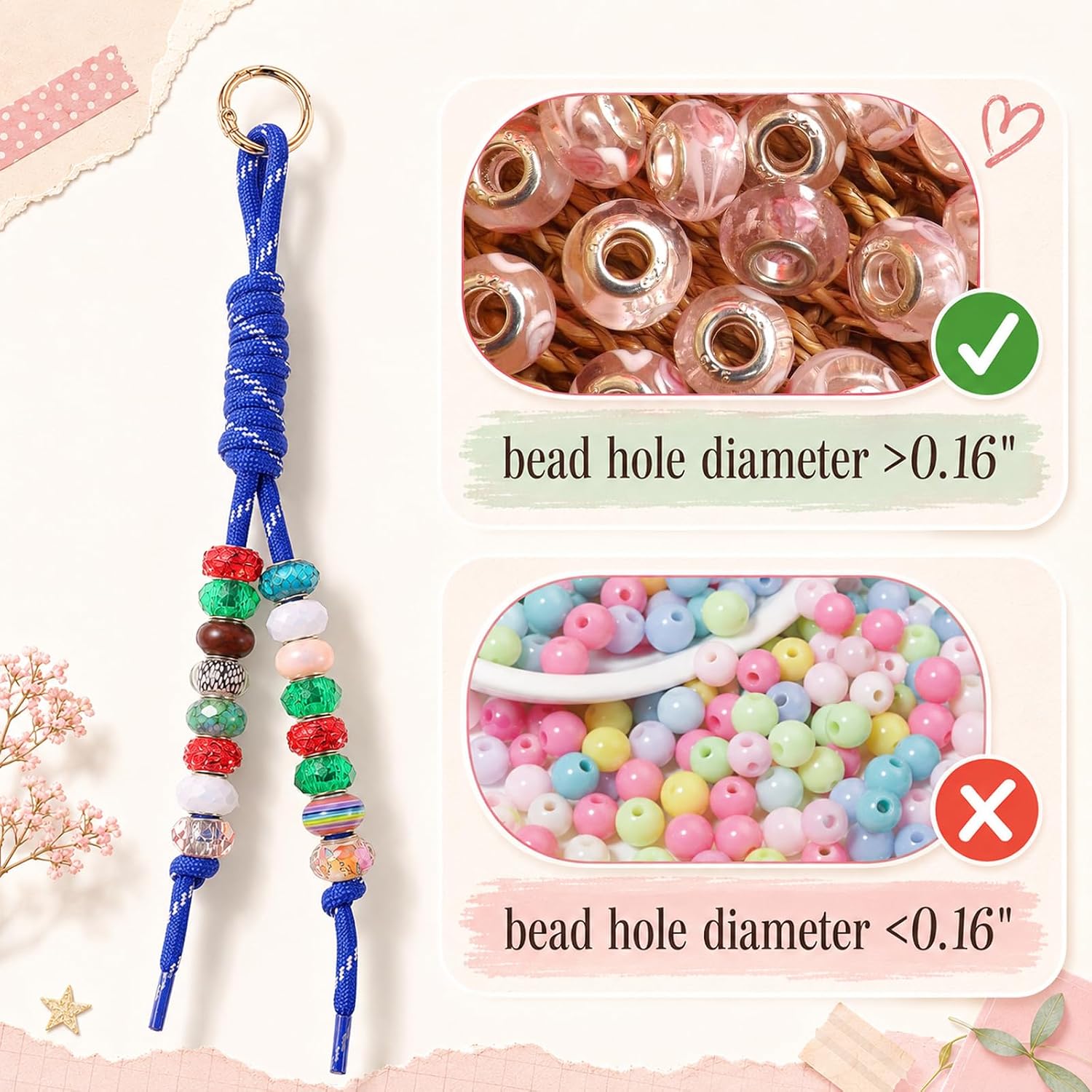 24 Pack Paracord Keychain Bag Charms, Rope Keychain image 3