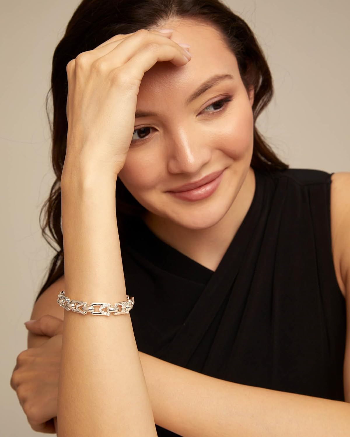 Uno de 50 UNSTOPPABLE TOPAZ Bracelet, Carabiner Clasp, Adjustable