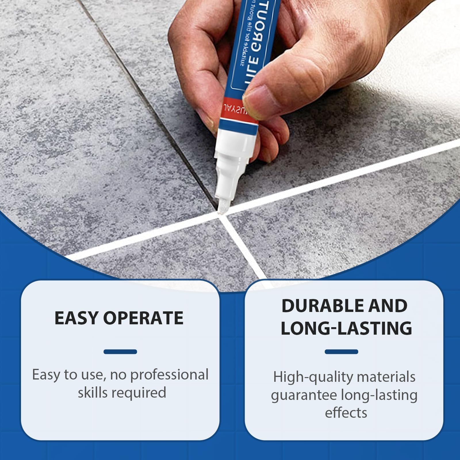 2 * 25 Pennarello Fughe Piastrelle Bianco,Penna Per Riparare Fughe E Giunti,Pennarello Per Fughe Bagno Cucina Pavimenti,Punta Fine Per Ritocco Tra Piastrelle,Per Pareti Doccia Battiscopa Lavanderia
