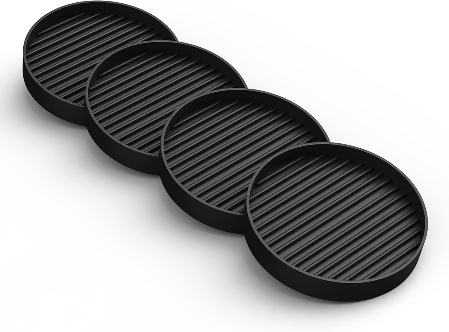 CasterMaster Non Slip Furniture Pads for Hardwood Floors 3x3 Black