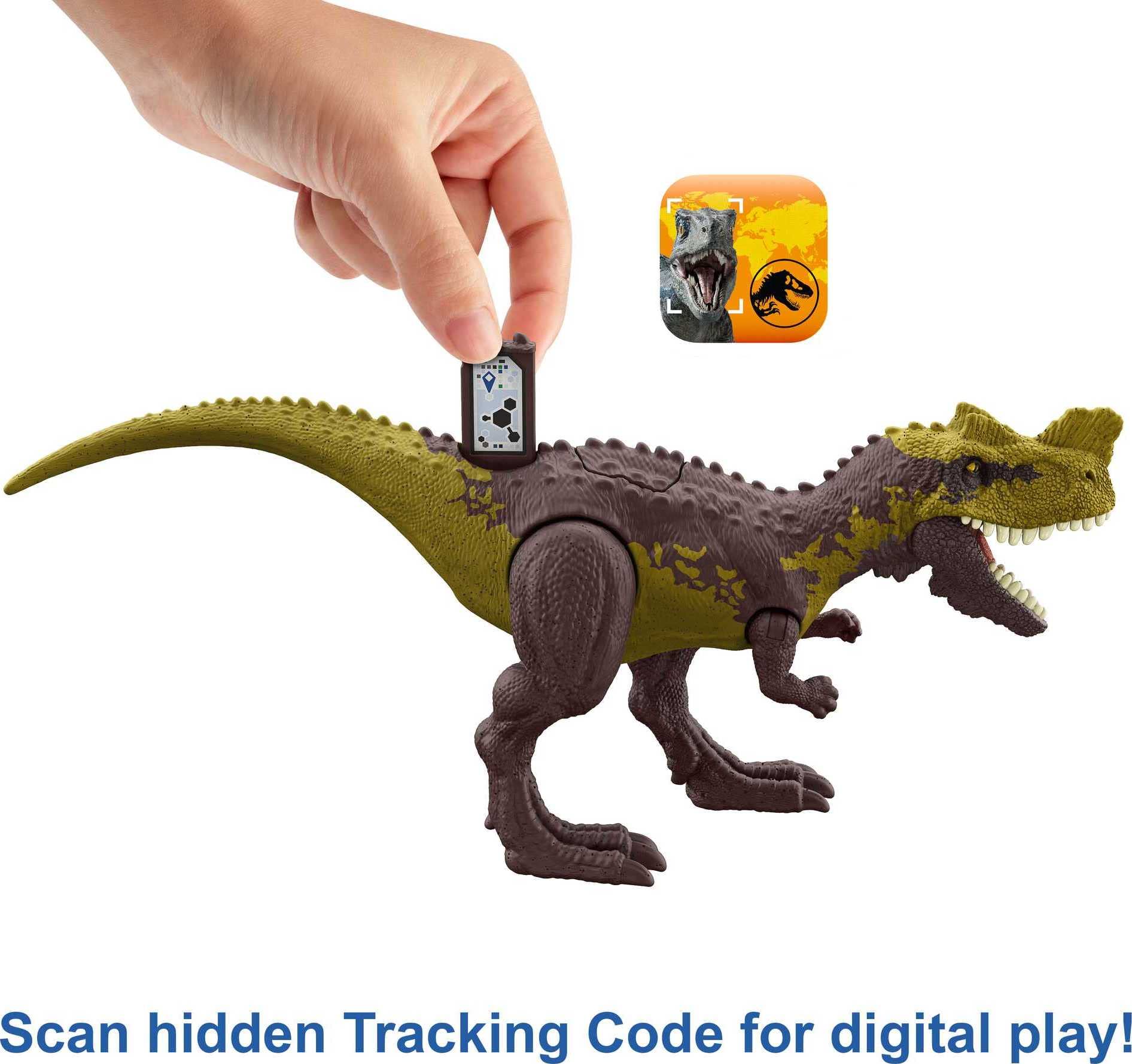 Jurassic World Strike Attack Dinosaur Figure Genyodectes with Movable Joints & Single Strike Feature - Image 3