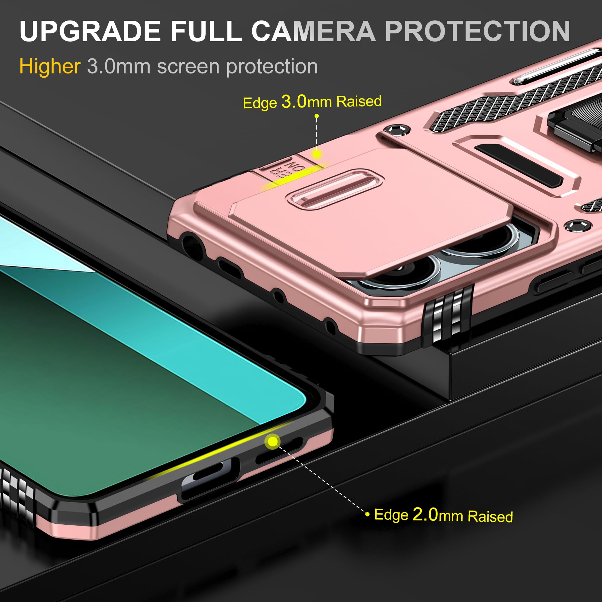Coque Asuwish Pour Xiaomi Poco X6 Pro 5G - Portefeuille Avec Rabat Magnétique - Vert