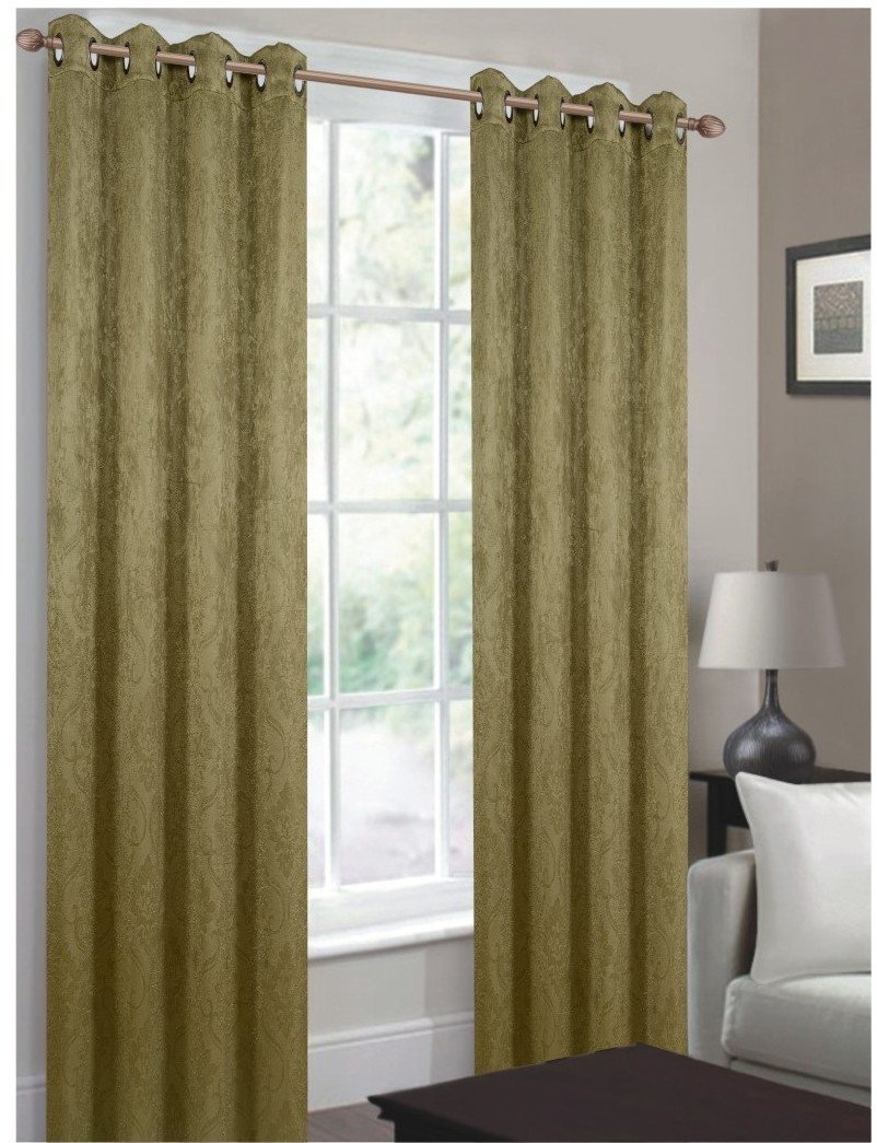 CHD Home Textiles Bellport Curtain Panel, Sage