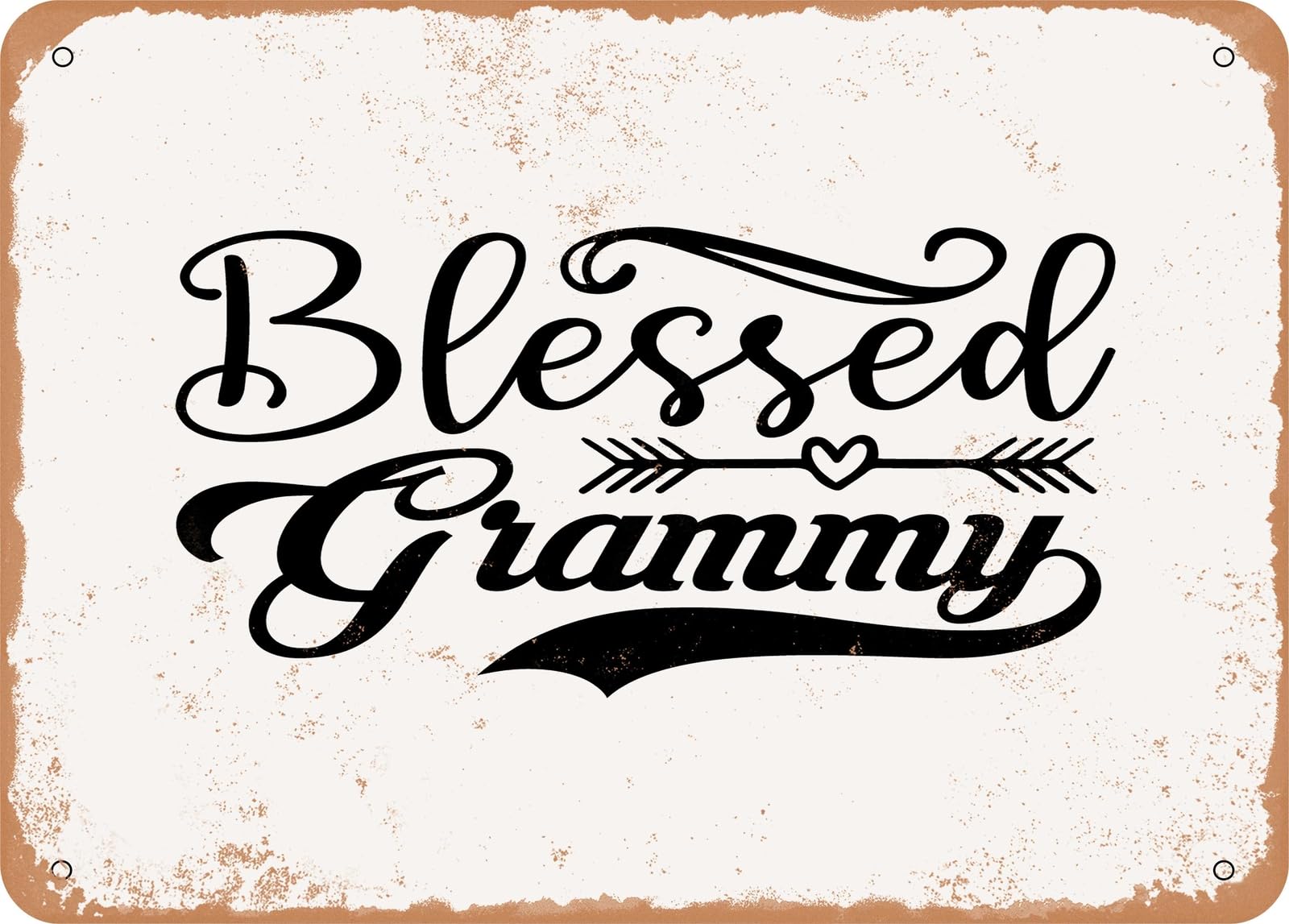 Metal Sign - Blessed Grammy - Vintage Look Sign home decor