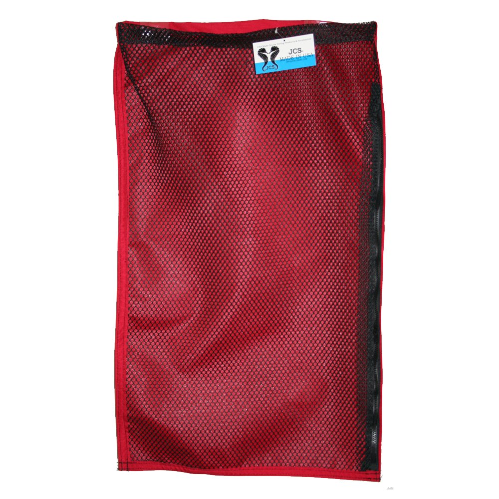JCS JCS Solid Cordura Nylon and Nylon Mesh Lobster Inn Bag with 24inch Zipper, 16inch 30inch, Red
