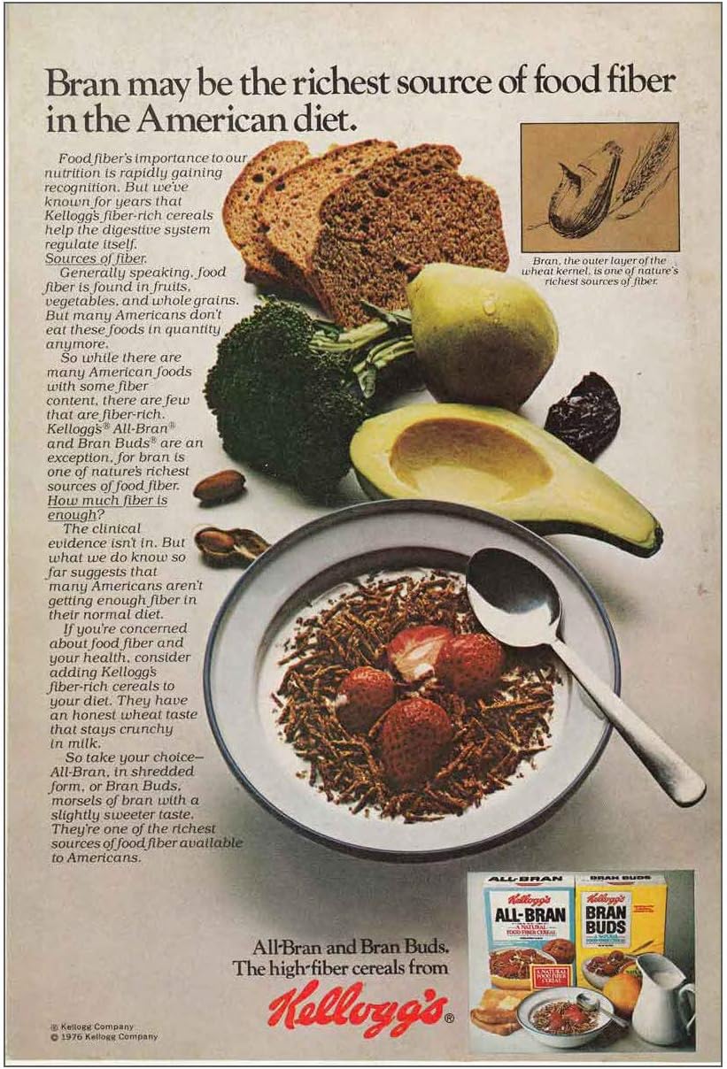 RelicPaper 1976 Kelloggs All Bran, Bran Buds Richest