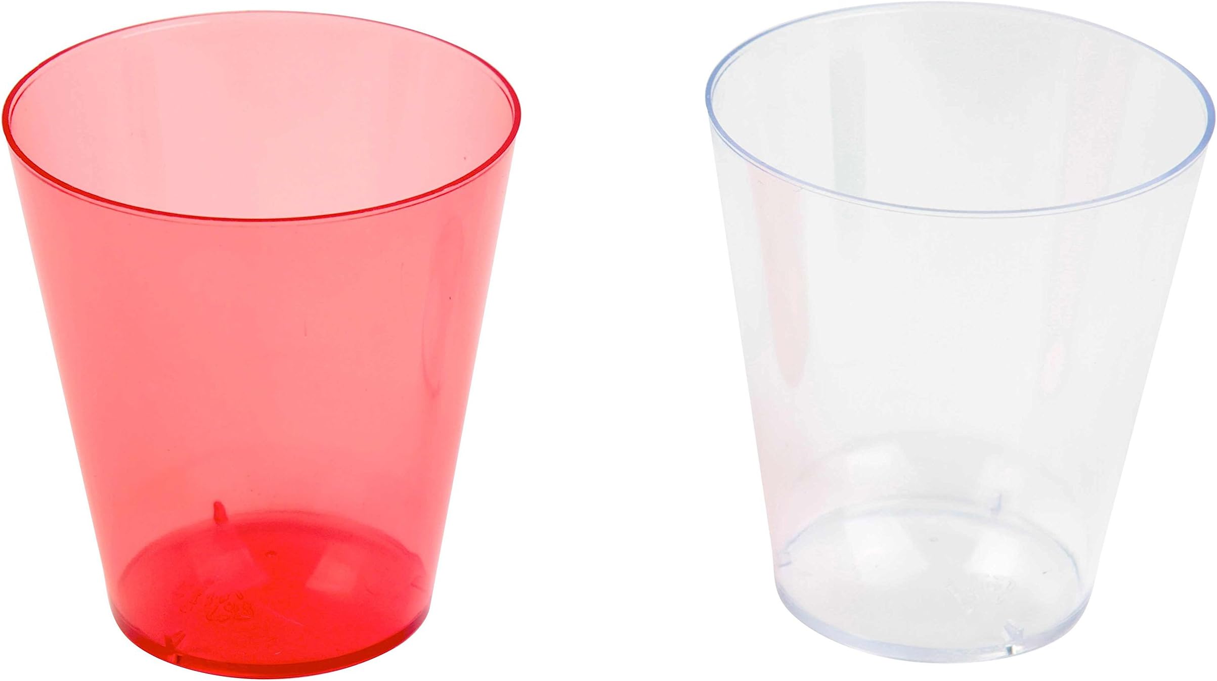The Bar Set of 12 Single-Use Clear Plastic Shot Glasses for Parties and Holidays, 12 Count, 96-pack