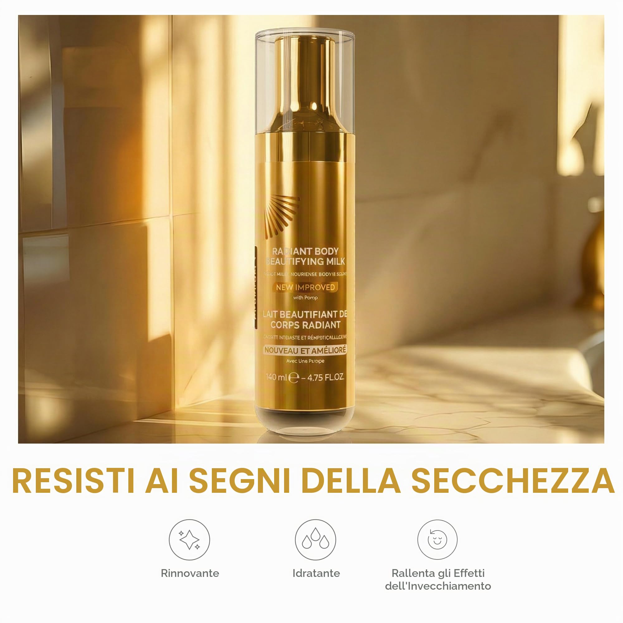 MAKARI Body Beauty Milk Premium Plus | Idratazione Intensa per Pelle Non Uniforme, Aiuta a Ridurre Macchie e Discromie, Crema Corpo Idratante per una Pelle Radiosa, 140 ml