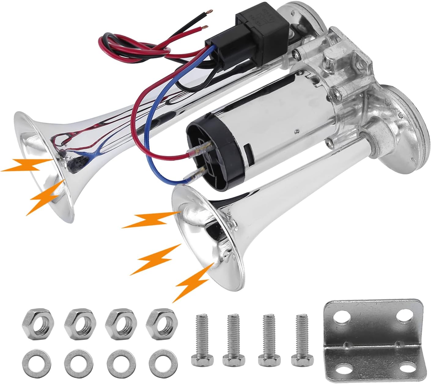 Train Horn for Truck 150DB, Train Horns for Pickup Trucks, 12V Dual