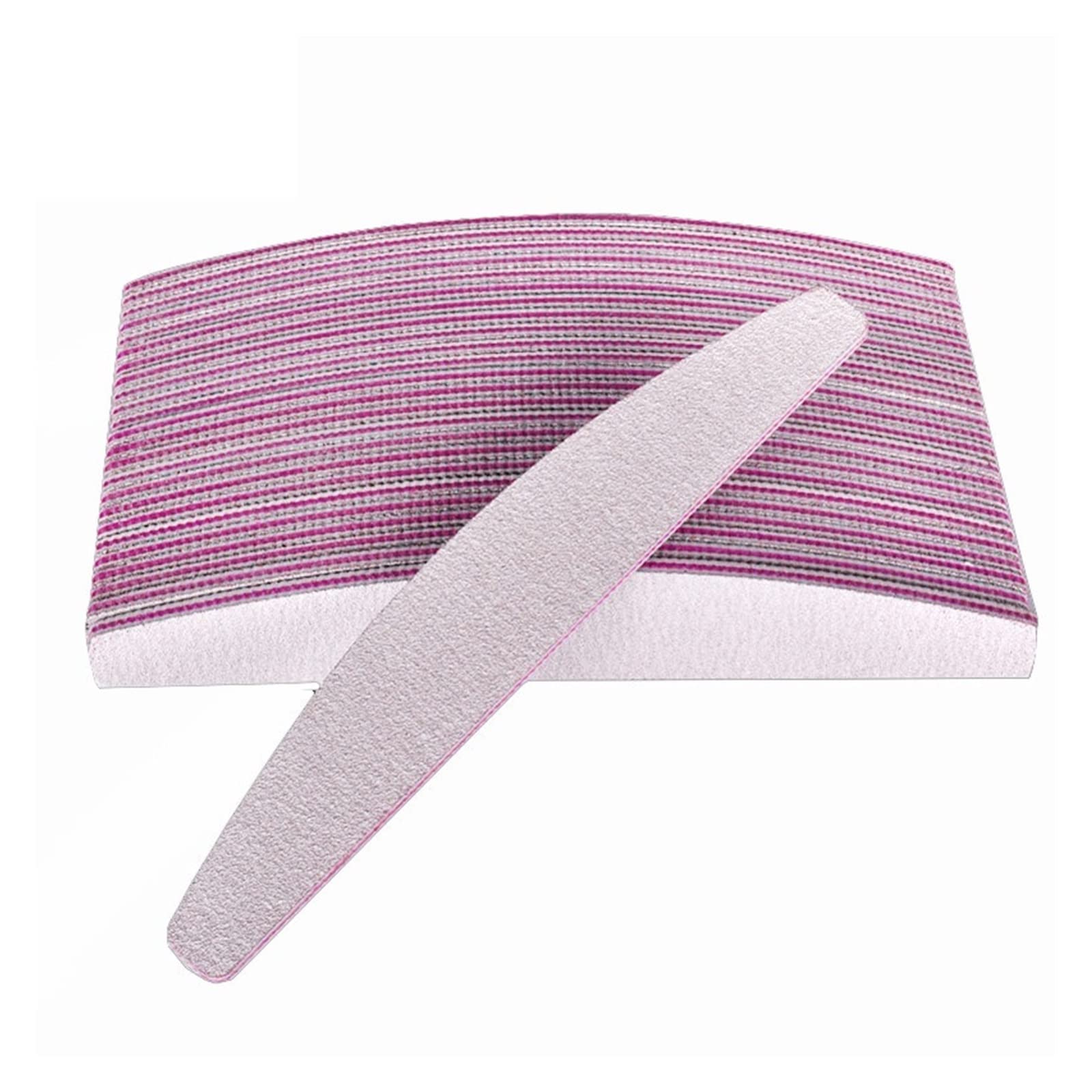 unghie lucidate, Lime for unghie 100/180 tipo barca grigio levigatura buffer 17,8x2,9x0,4cm 25 pezzi