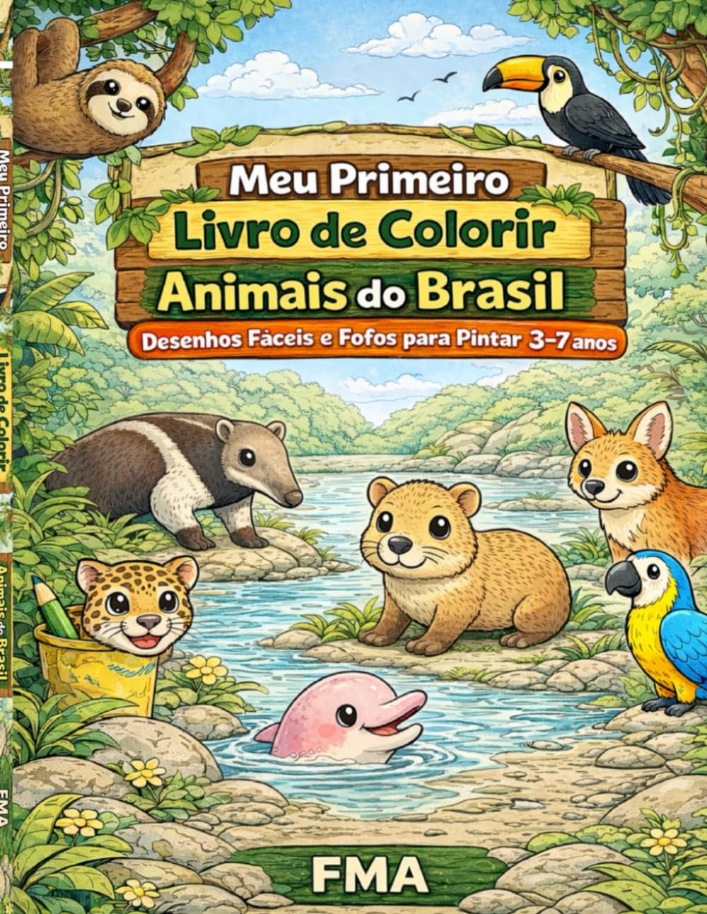 Meu Primeiro Livro de Colorir: Animais do Brasil