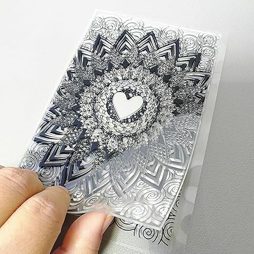 Miniatura 9 de Kisses Love - Sellos transparentes con diseño de corazón, bendiciones, palabras, flores, sello transparente, sellos transparentes para decoración de