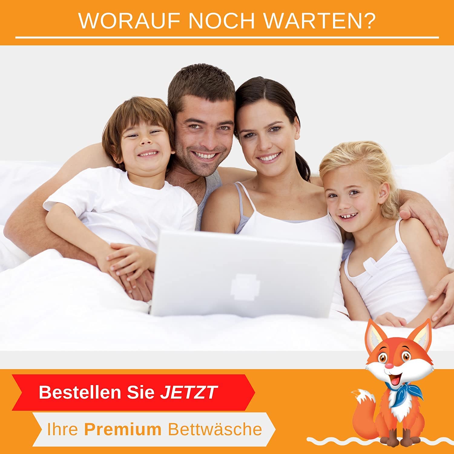 Aminata kids Bettwäsche Katze Biber 135x200 Kinder 100% Baumwolle blau