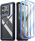 Poetic Guardian Case for Motorola Moto Edge 2025 [Not for 2024 Version], [20FT Mil-Grade Drop Tested], Full Body Hybrid Shockproof Bumper Cover with Built-in Screen Protector, Blue/Clear