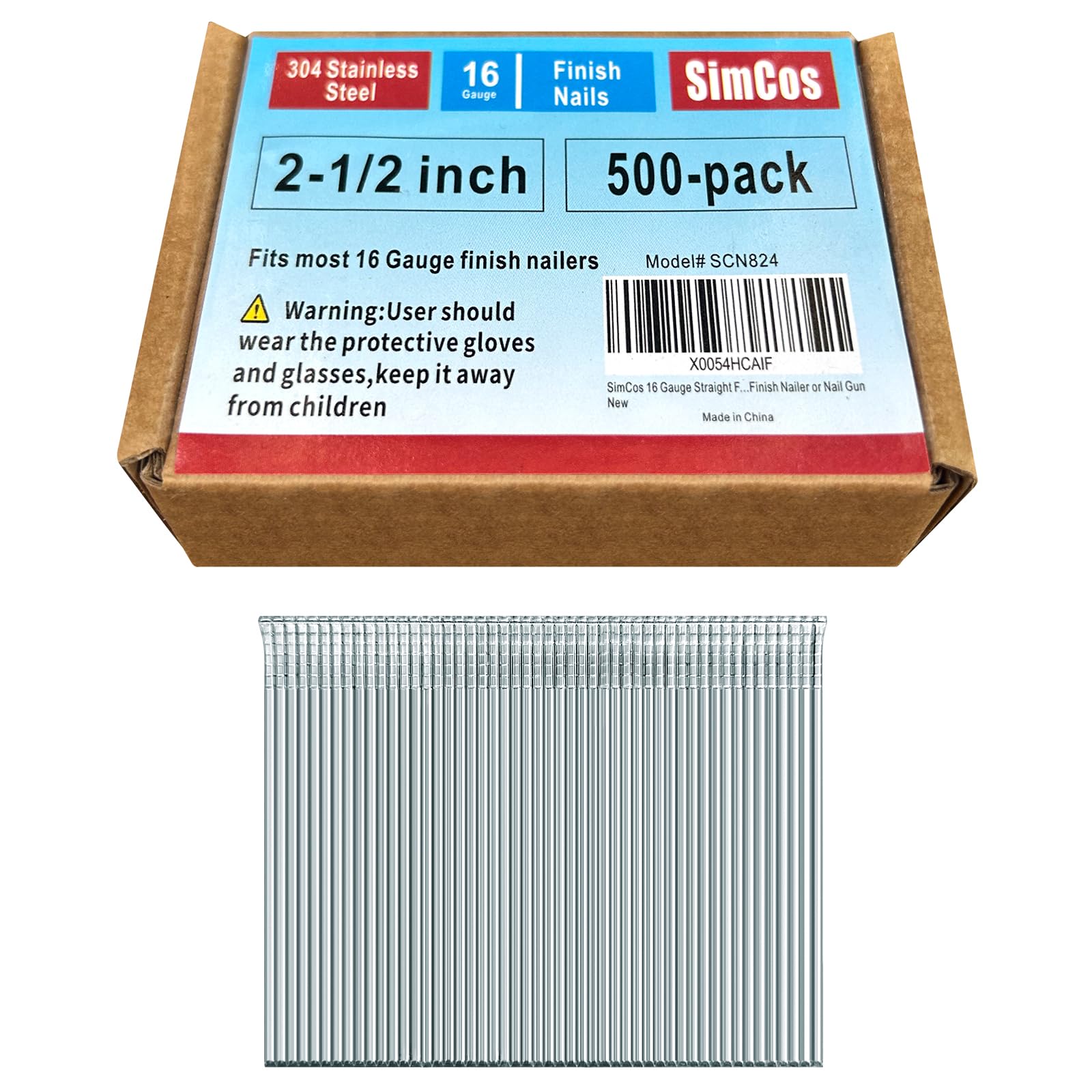 Stainless Steel Finish Nails - 1000 Pack -27