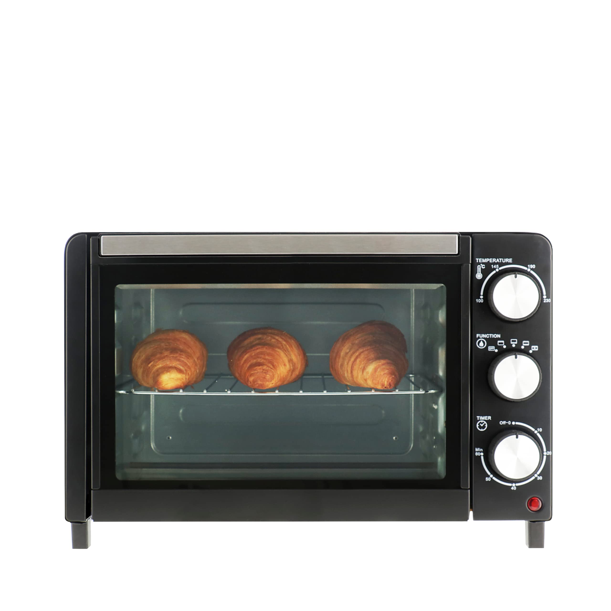 Mestic Mini Backofen 18L MHO-120 Umluft Camping Konvektionsofen Timer 800W 230°