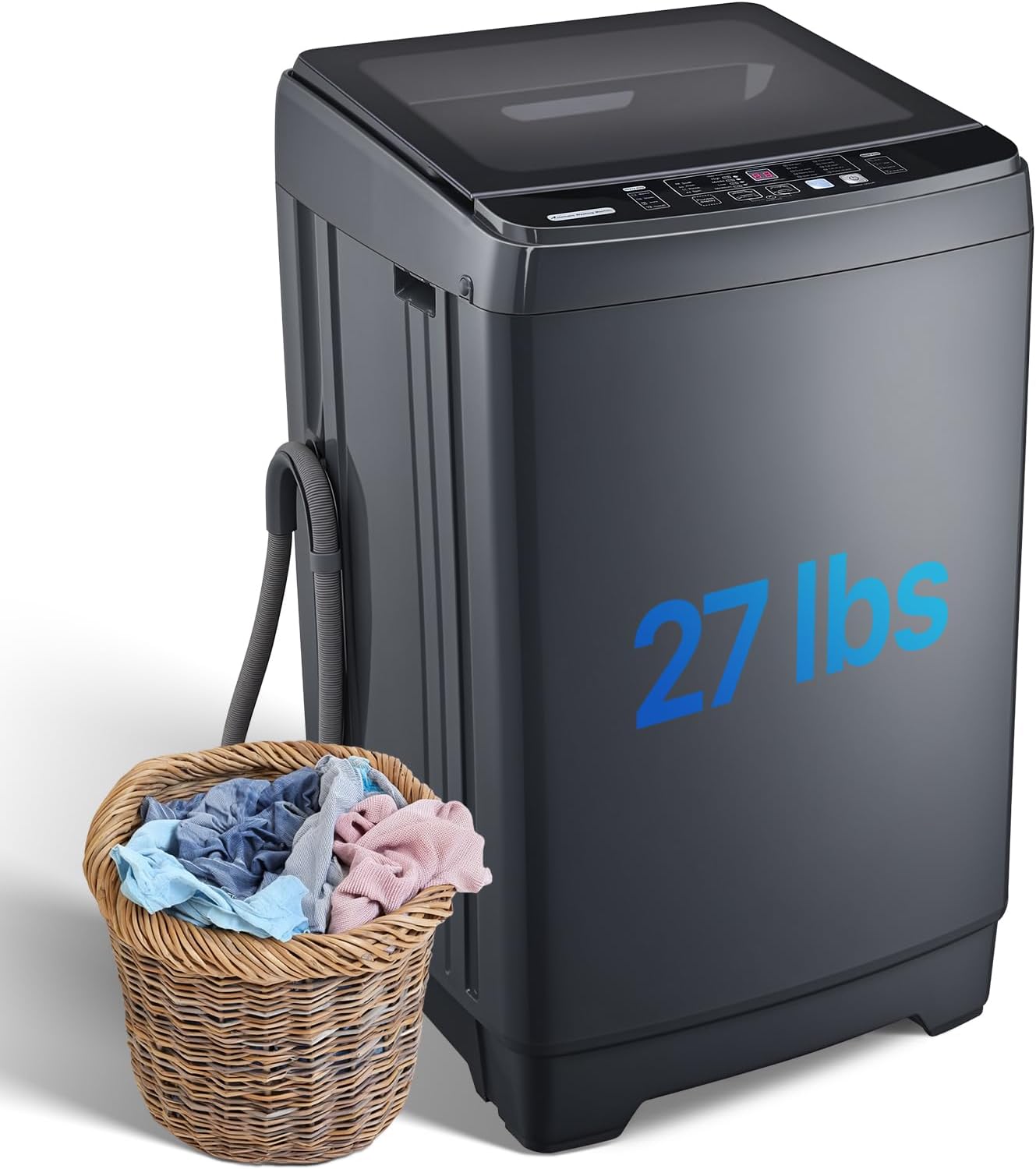 Portable Washing Machines 27 LBS Full Automatic Clothes Washer