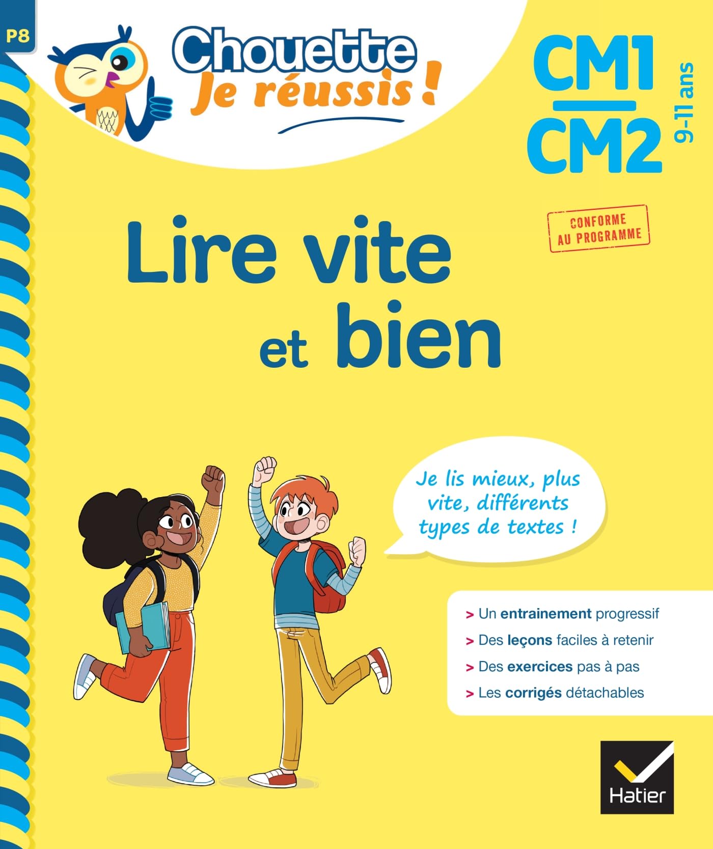 Lire vite et bien CM1-CM2 9-11 ans - Chouette, Je réussis !: cahier de soutien en français